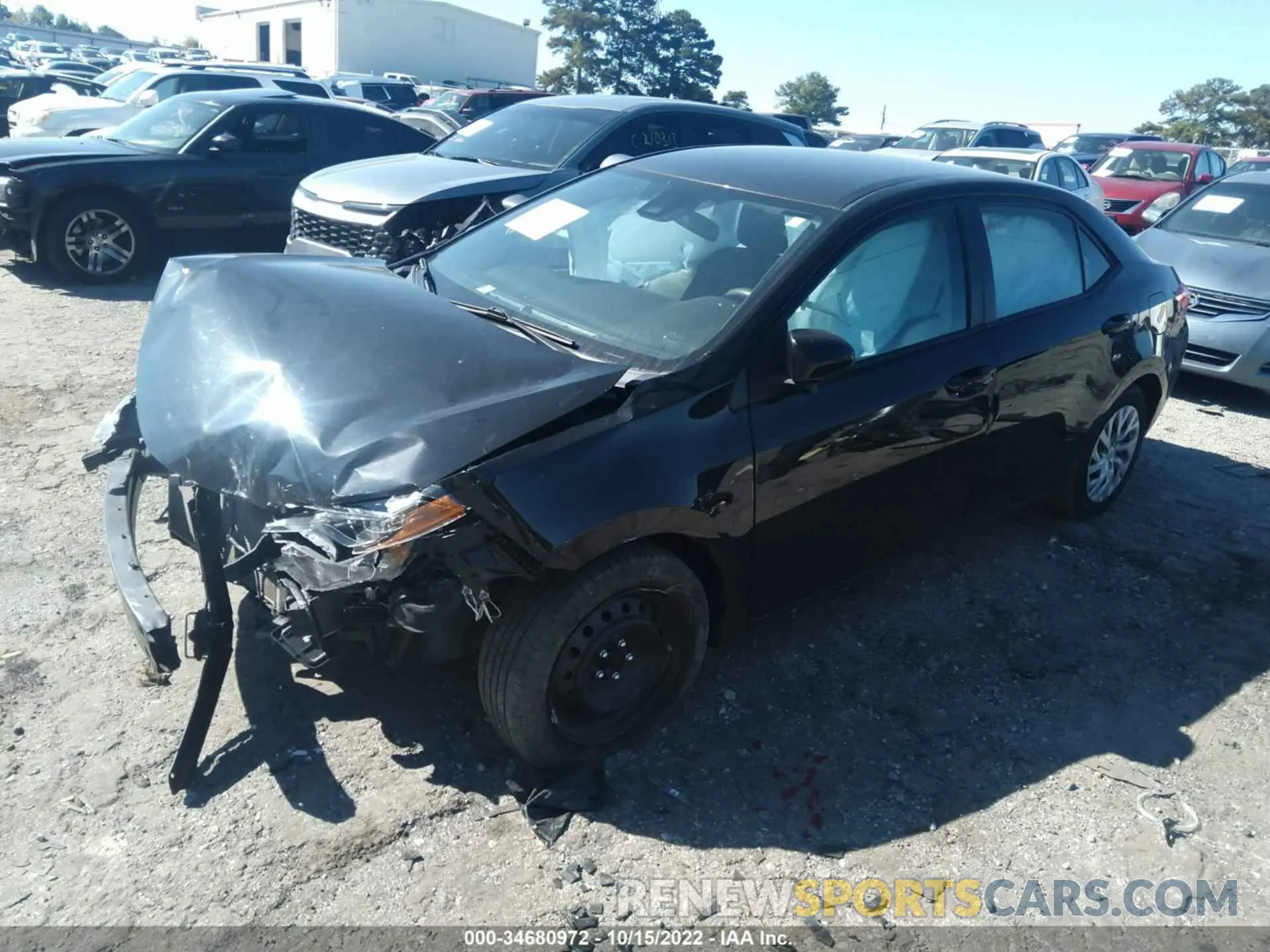 2 Photograph of a damaged car 2T1BURHE7KC216552 TOYOTA COROLLA 2019