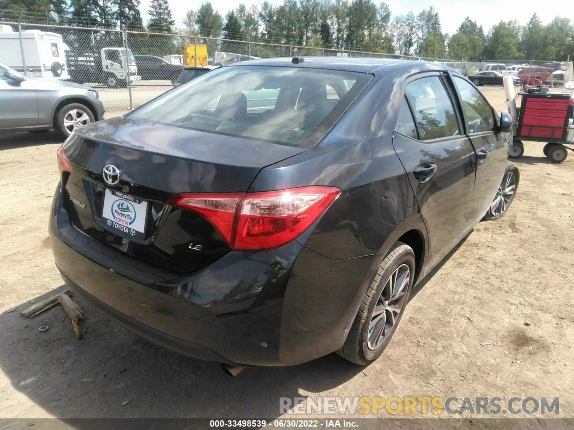 4 Photograph of a damaged car 2T1BURHE7KC218740 TOYOTA COROLLA 2019