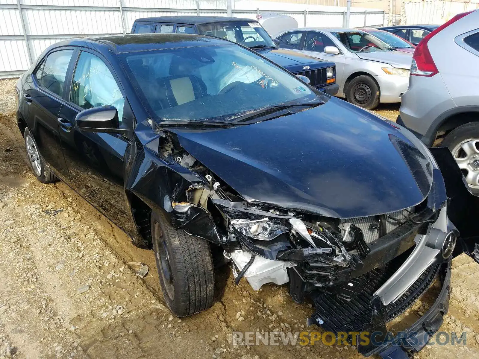 1 Photograph of a damaged car 2T1BURHE7KC219015 TOYOTA COROLLA 2019
