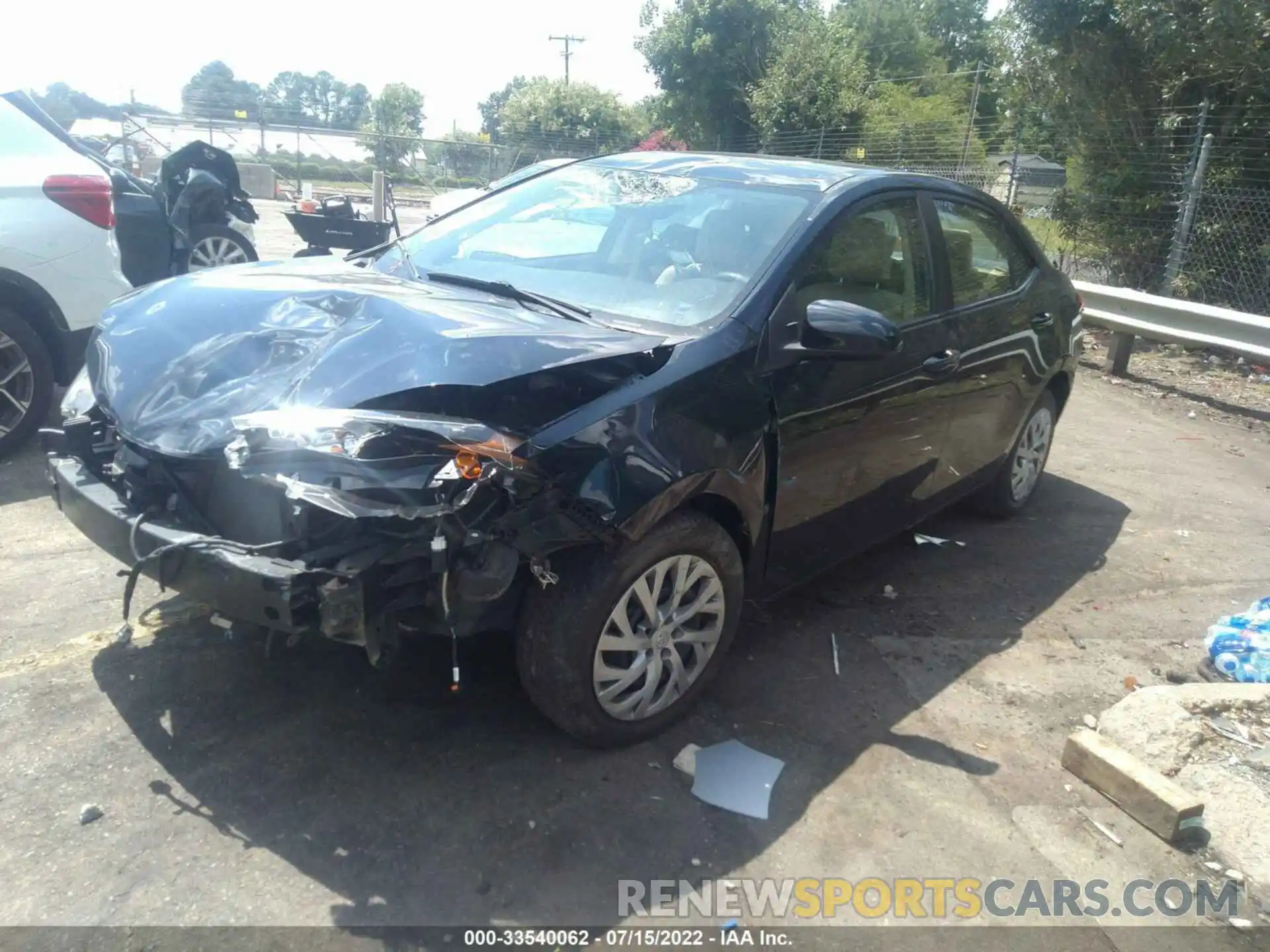 2 Photograph of a damaged car 2T1BURHE7KC219922 TOYOTA COROLLA 2019