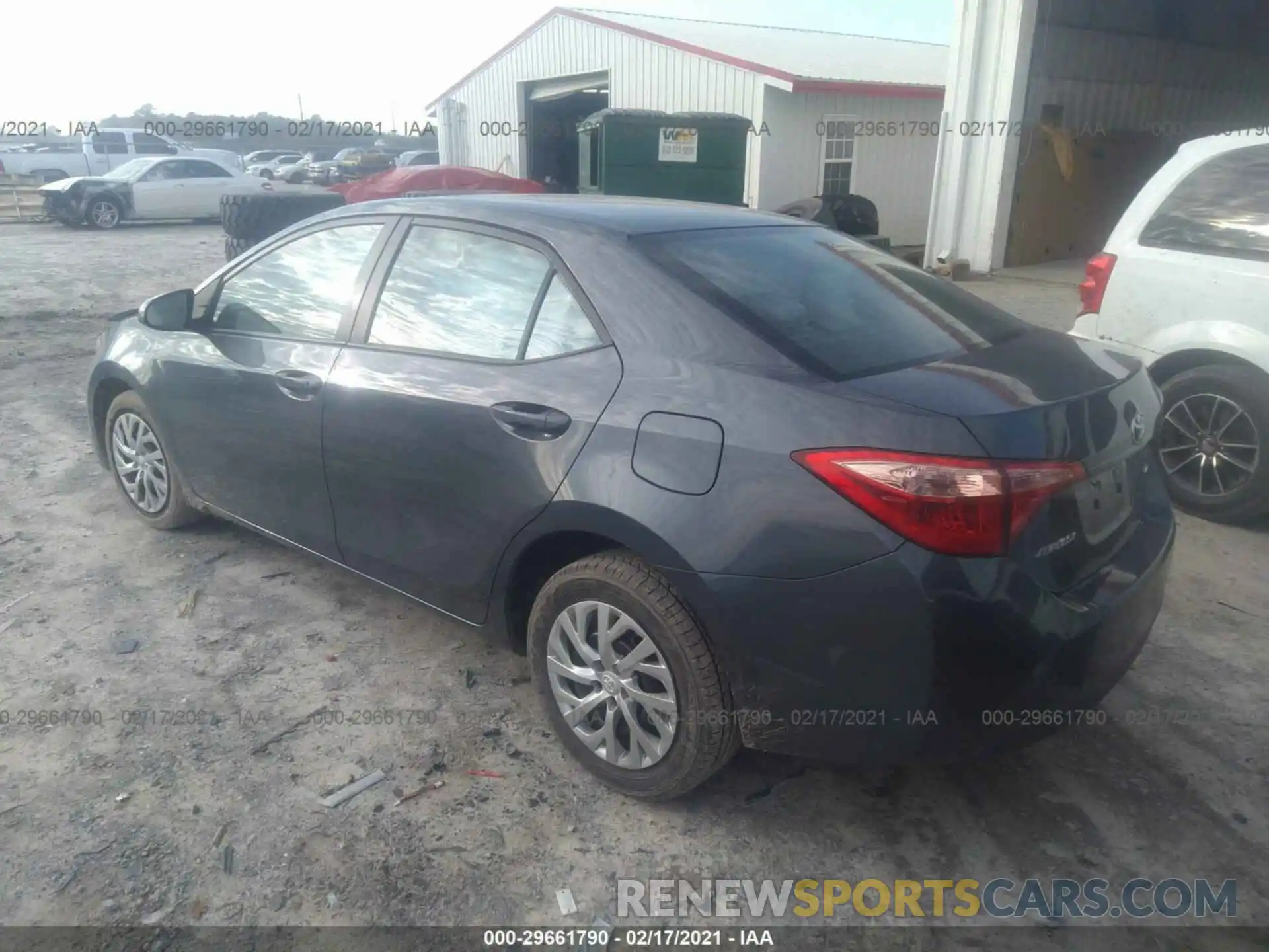 3 Photograph of a damaged car 2T1BURHE7KC220603 TOYOTA COROLLA 2019