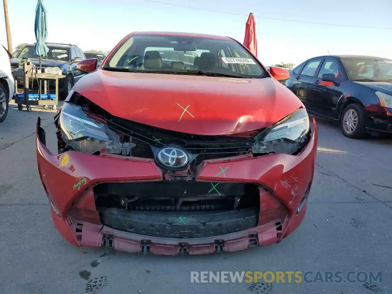 9 Photograph of a damaged car 2T1BURHE7KC235098 TOYOTA COROLLA 2019