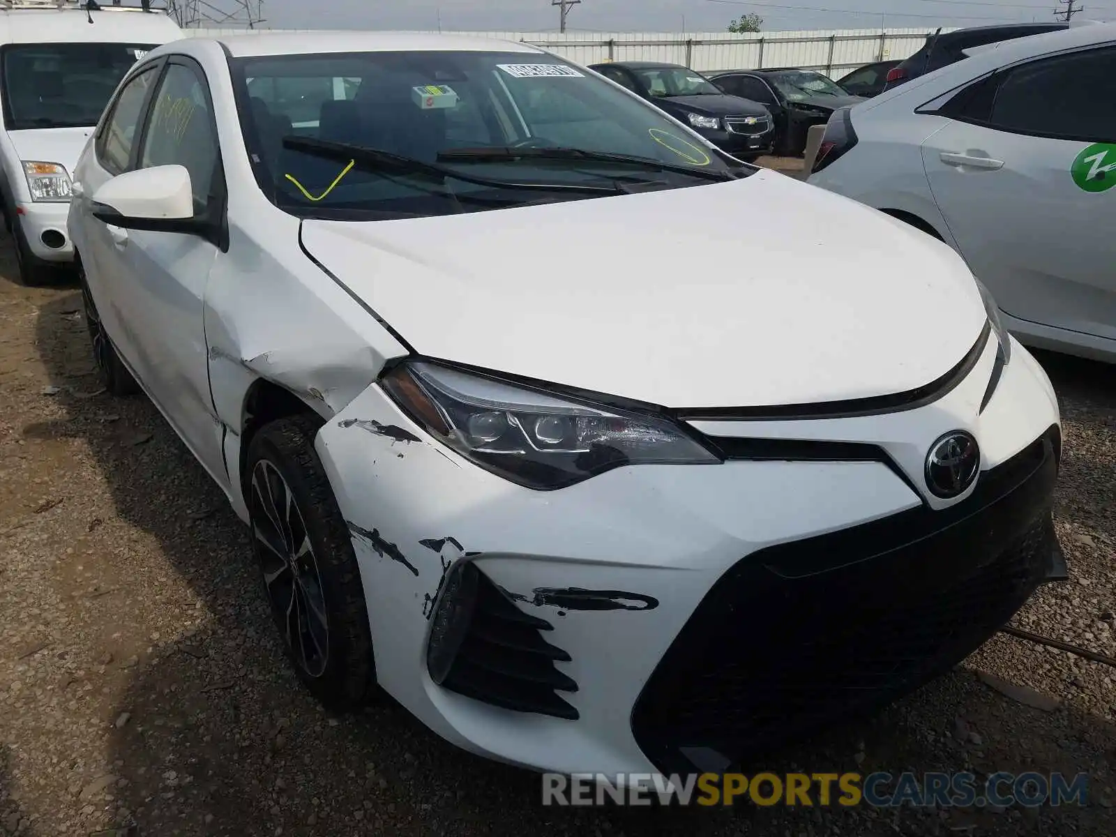 1 Photograph of a damaged car 2T1BURHE7KC236977 TOYOTA COROLLA 2019