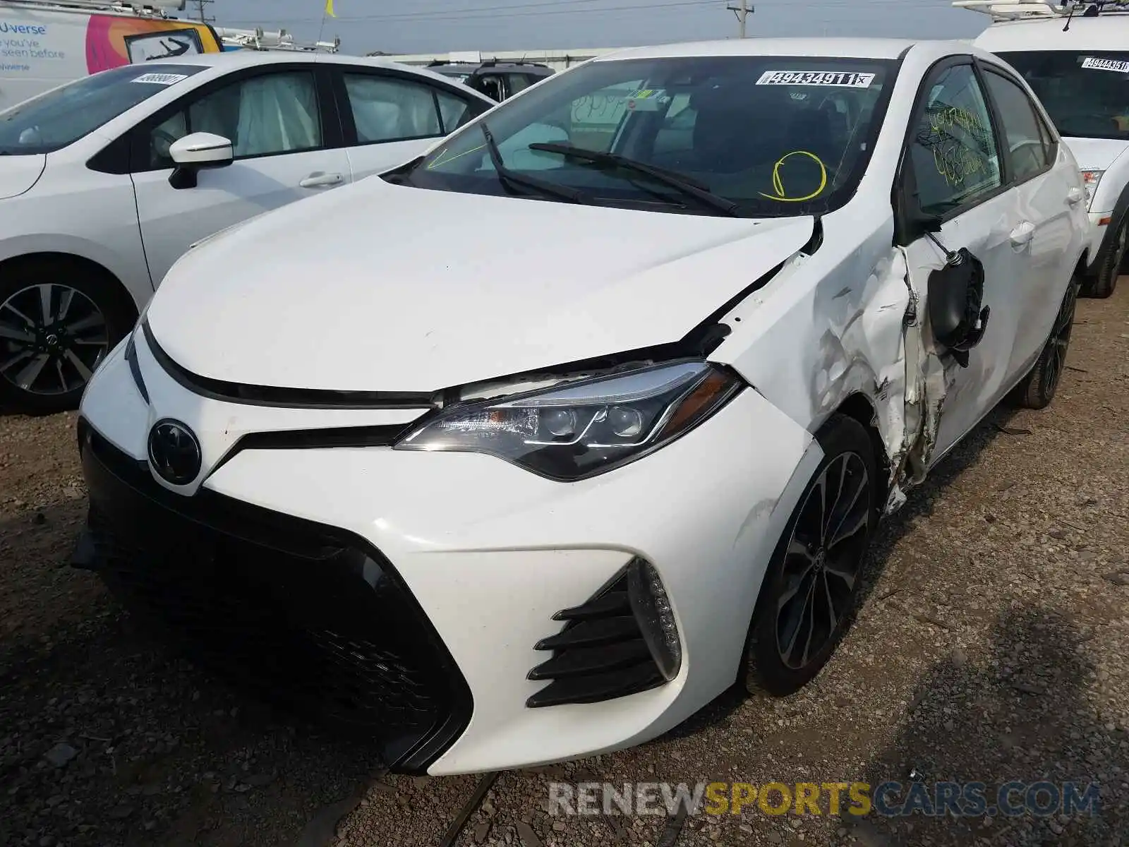 2 Photograph of a damaged car 2T1BURHE7KC236977 TOYOTA COROLLA 2019