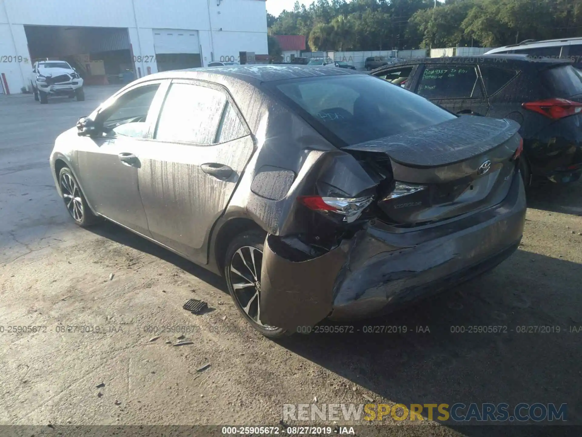 3 Photograph of a damaged car 2T1BURHE7KC238261 TOYOTA COROLLA 2019