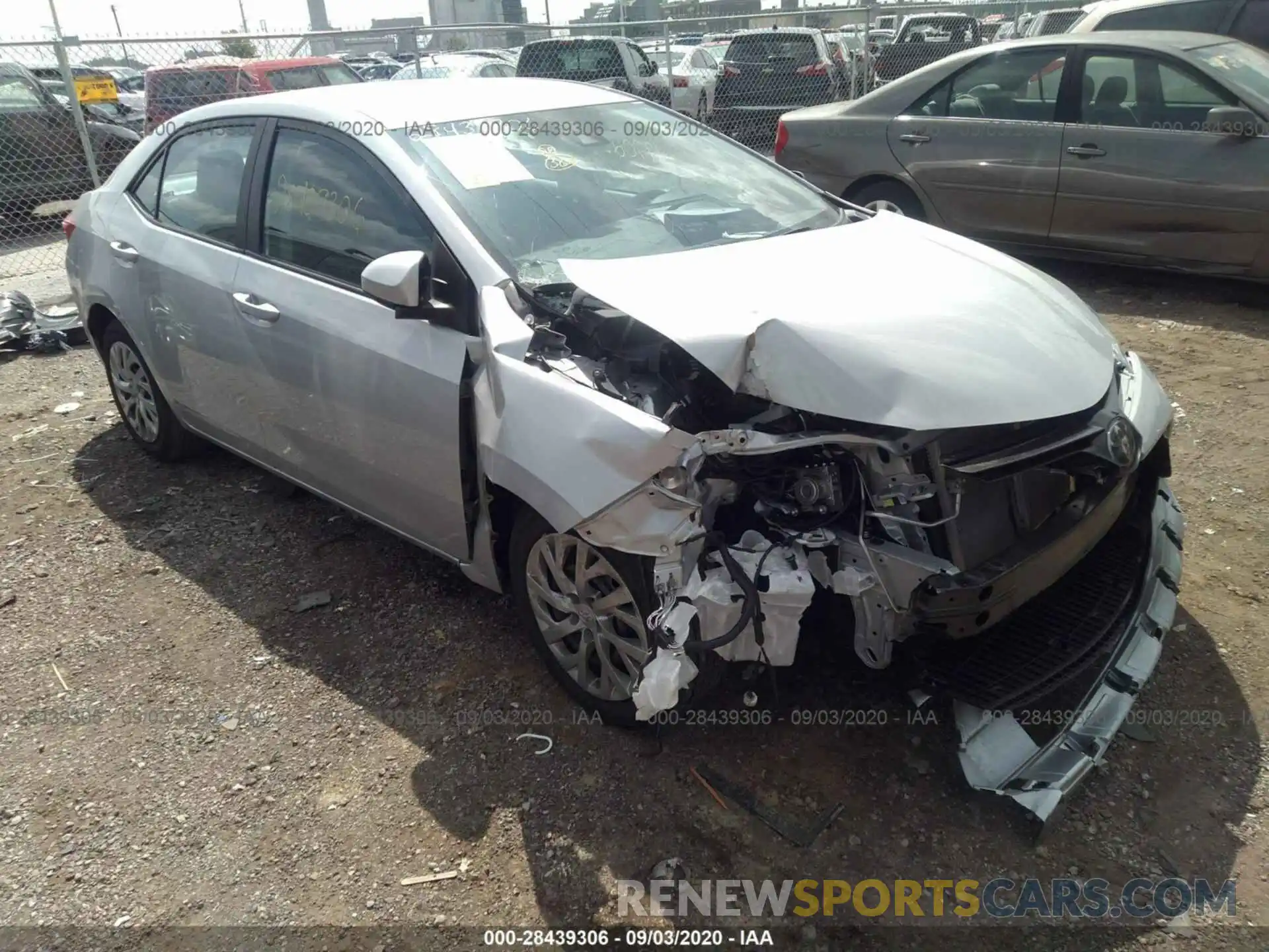 1 Photograph of a damaged car 2T1BURHE7KC240351 TOYOTA COROLLA 2019