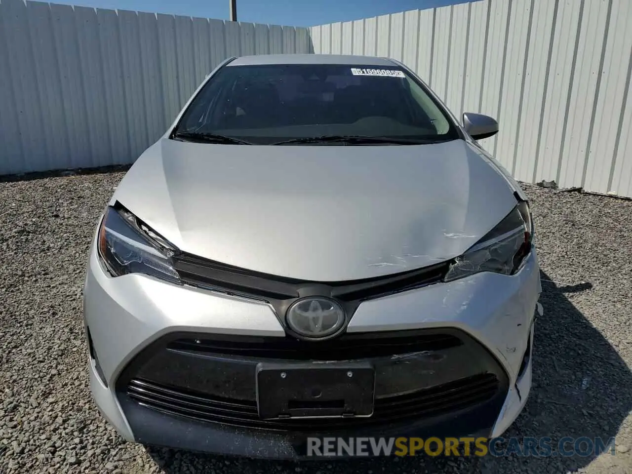 5 Photograph of a damaged car 2T1BURHE7KC242701 TOYOTA COROLLA 2019