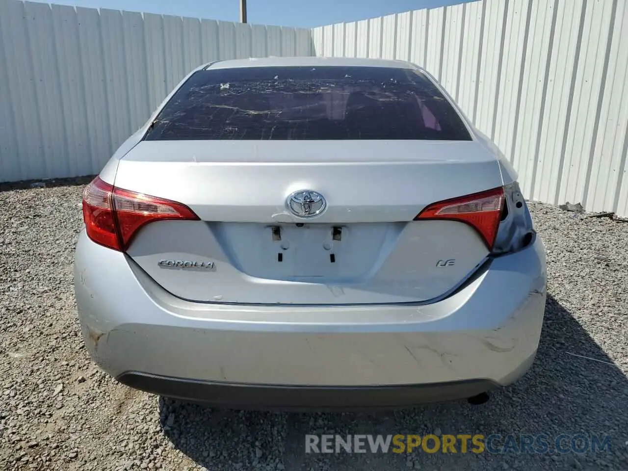 6 Photograph of a damaged car 2T1BURHE7KC242701 TOYOTA COROLLA 2019