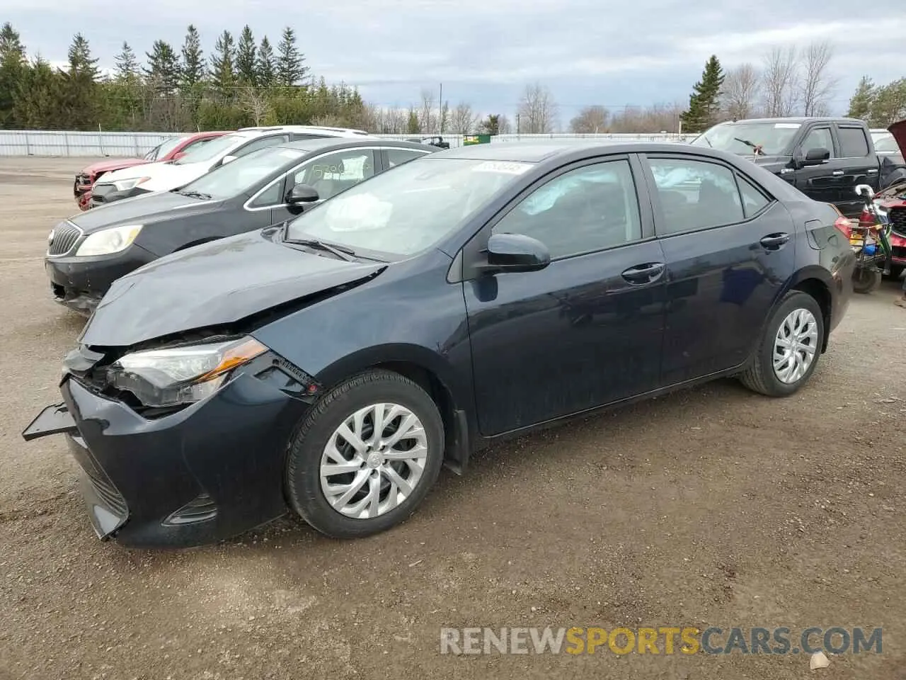 1 Photograph of a damaged car 2T1BURHE7KC243735 TOYOTA COROLLA 2019