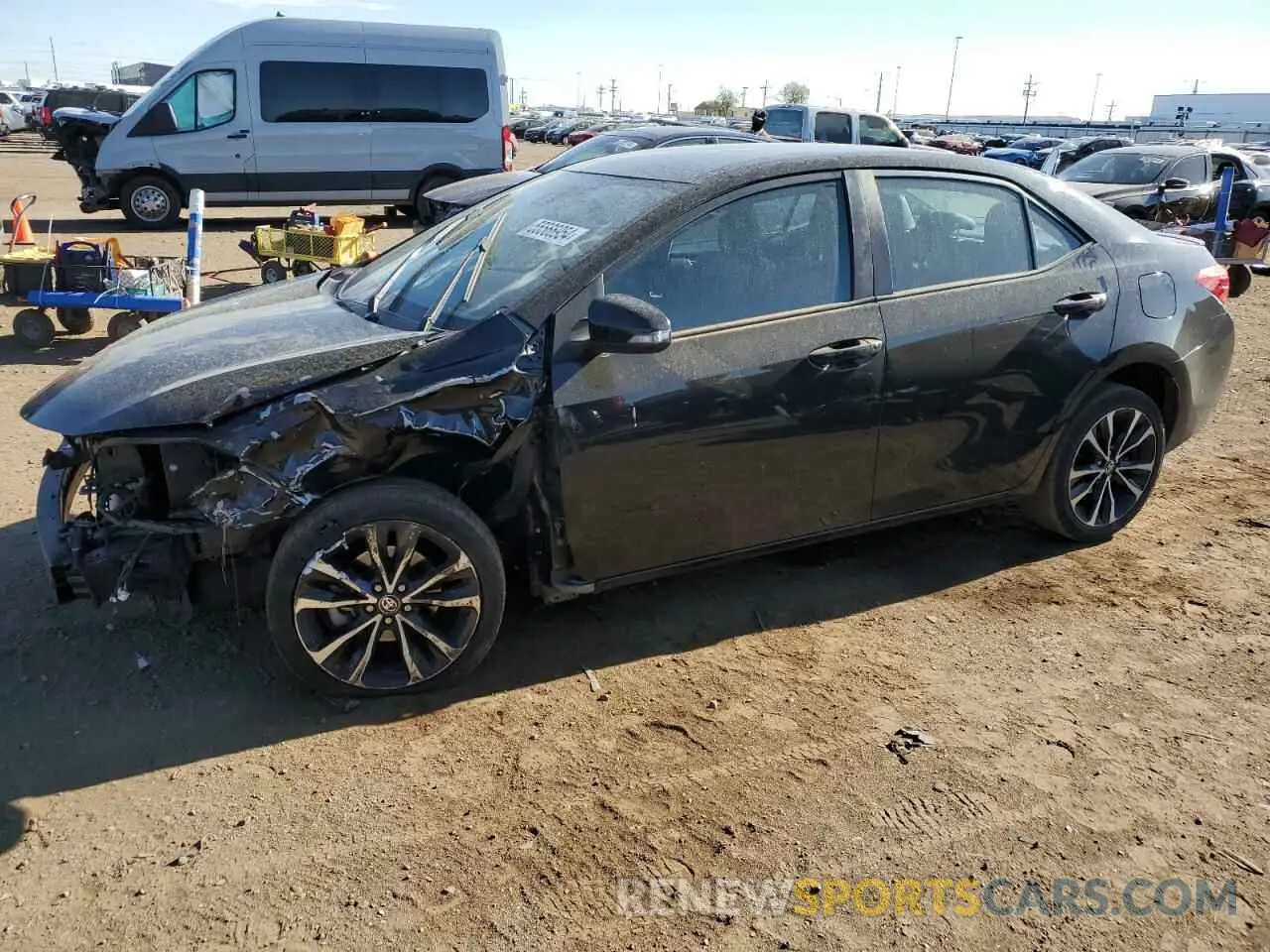 1 Photograph of a damaged car 2T1BURHE7KC244335 TOYOTA COROLLA 2019