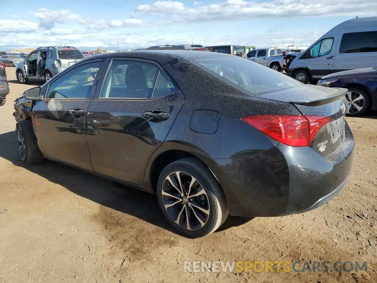 2 Photograph of a damaged car 2T1BURHE7KC244335 TOYOTA COROLLA 2019