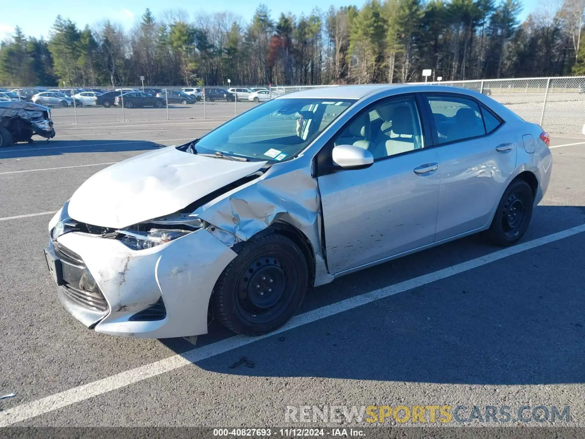 2 Photograph of a damaged car 2T1BURHE7KC244707 TOYOTA COROLLA 2019