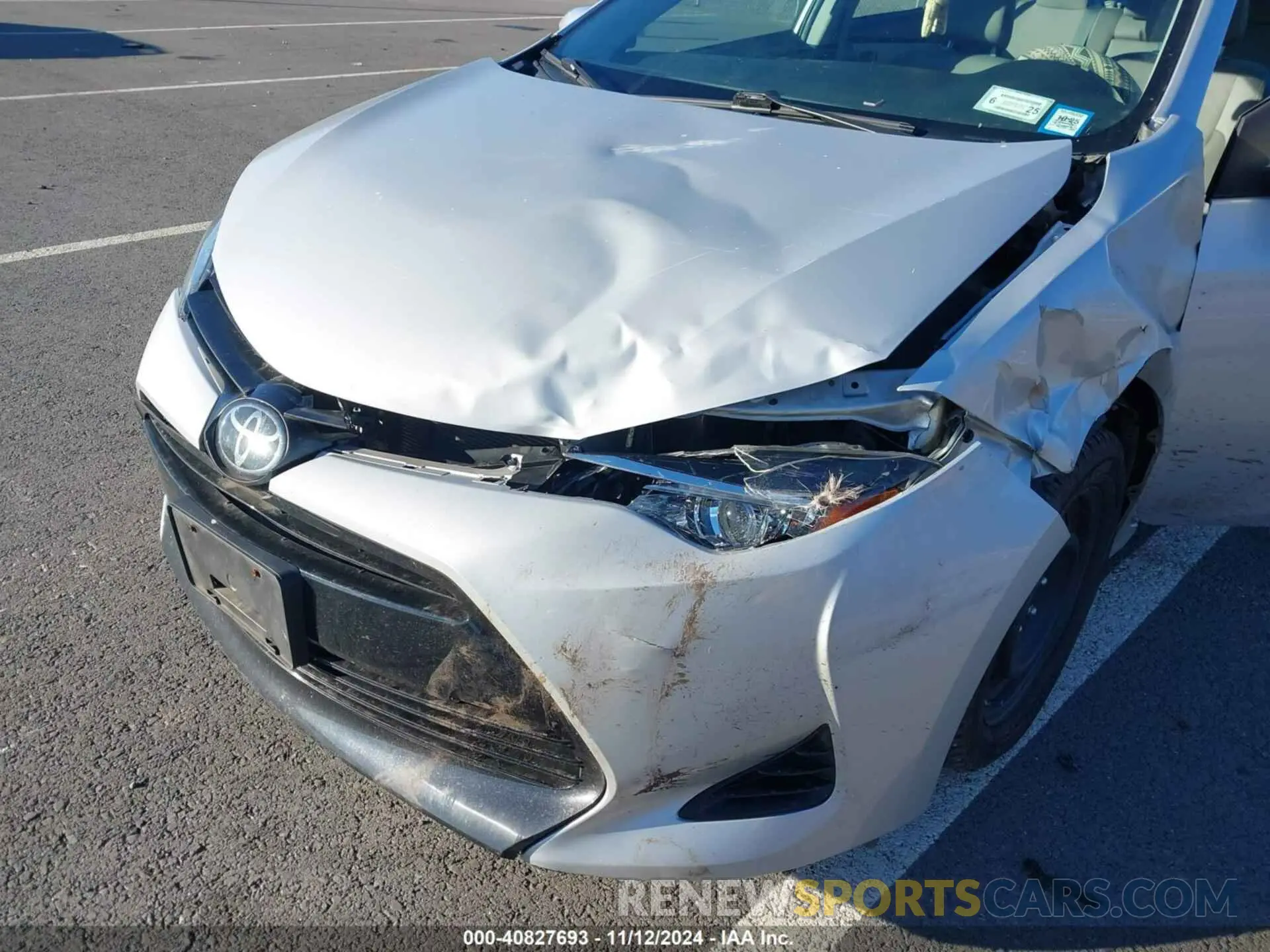 6 Photograph of a damaged car 2T1BURHE7KC244707 TOYOTA COROLLA 2019