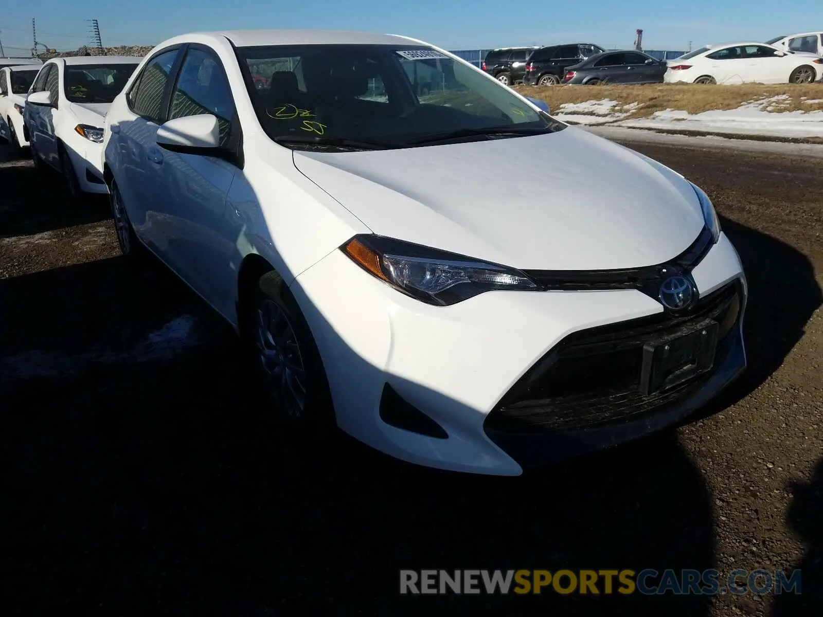 1 Photograph of a damaged car 2T1BURHE7KC244786 TOYOTA COROLLA 2019
