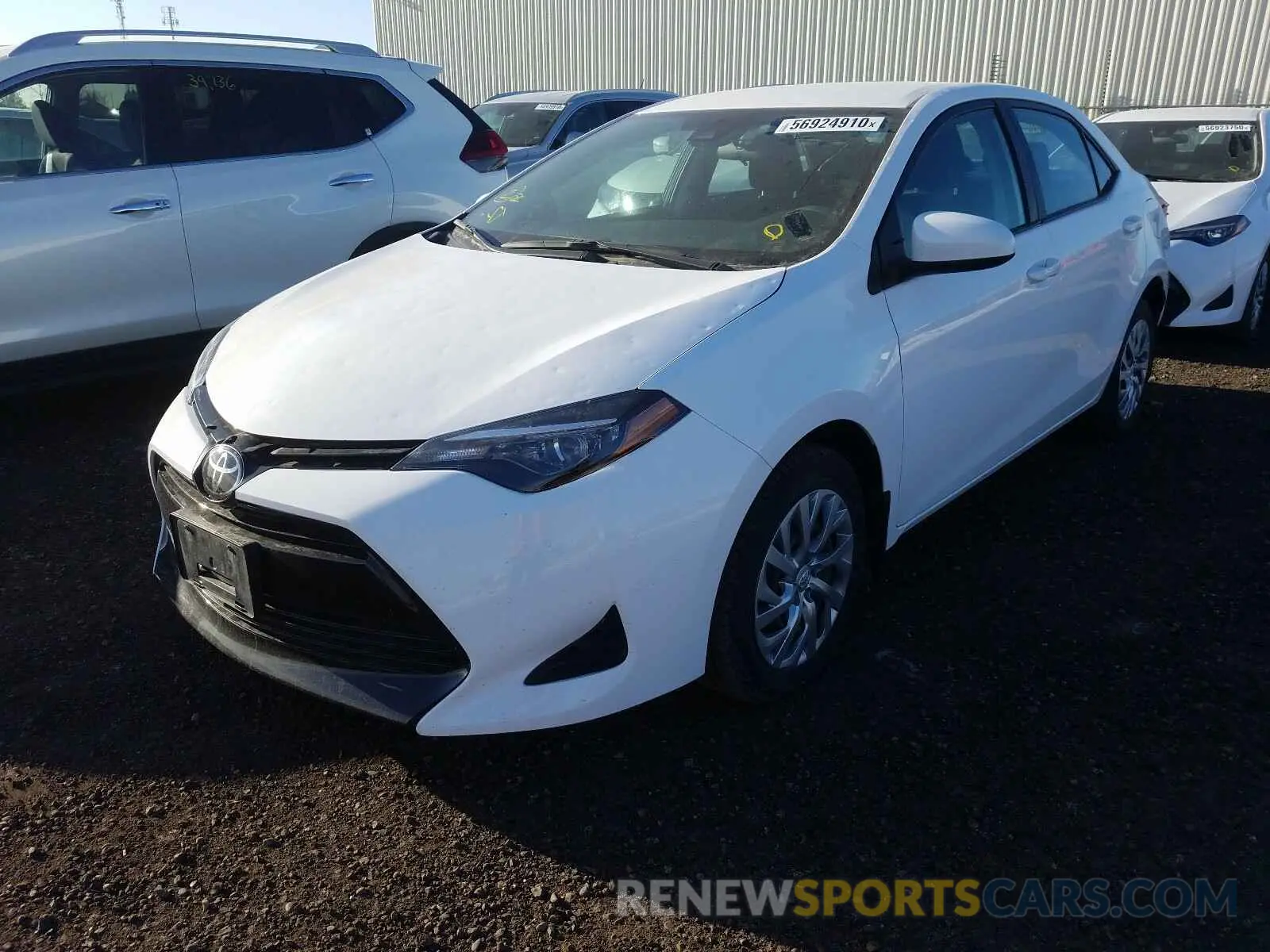 2 Photograph of a damaged car 2T1BURHE7KC244786 TOYOTA COROLLA 2019