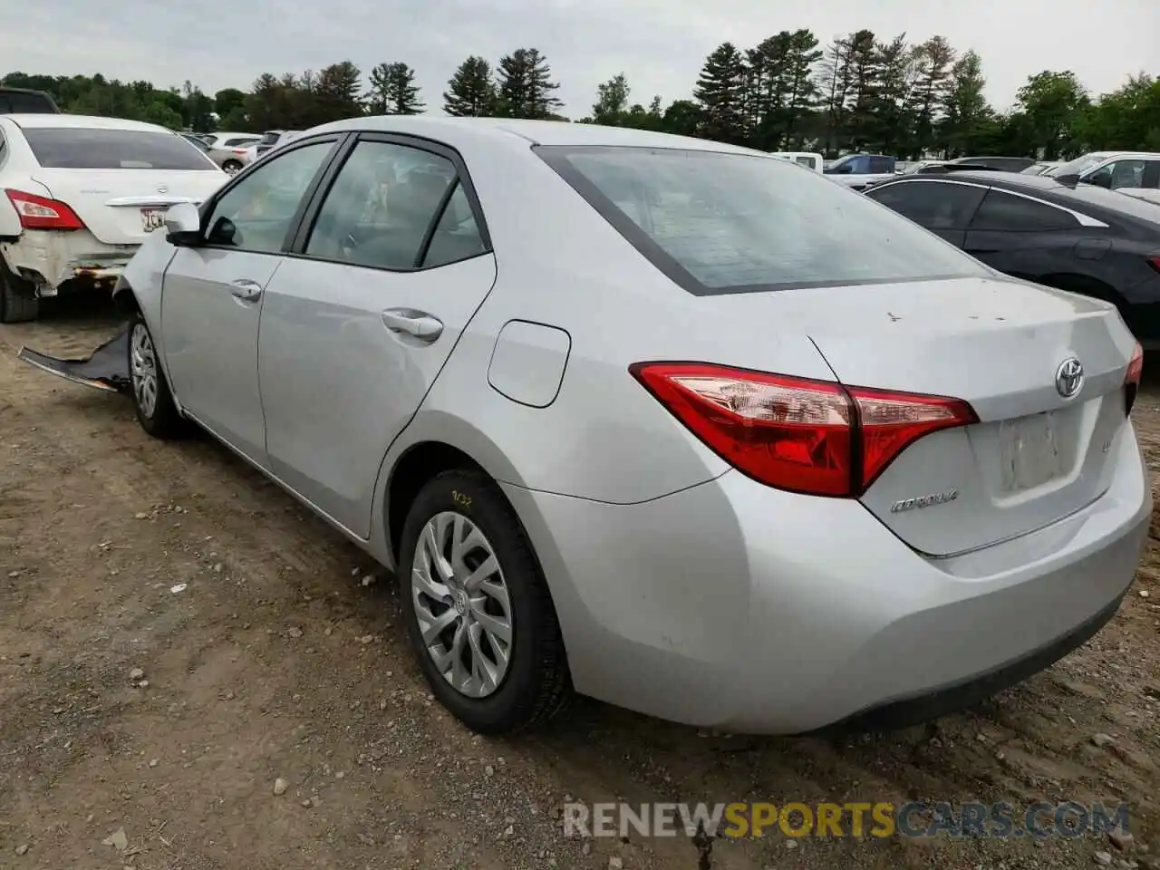 3 Photograph of a damaged car 2T1BURHE7KC246019 TOYOTA COROLLA 2019