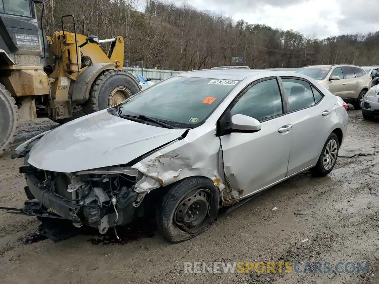 1 Photograph of a damaged car 2T1BURHE7KC246165 TOYOTA COROLLA 2019