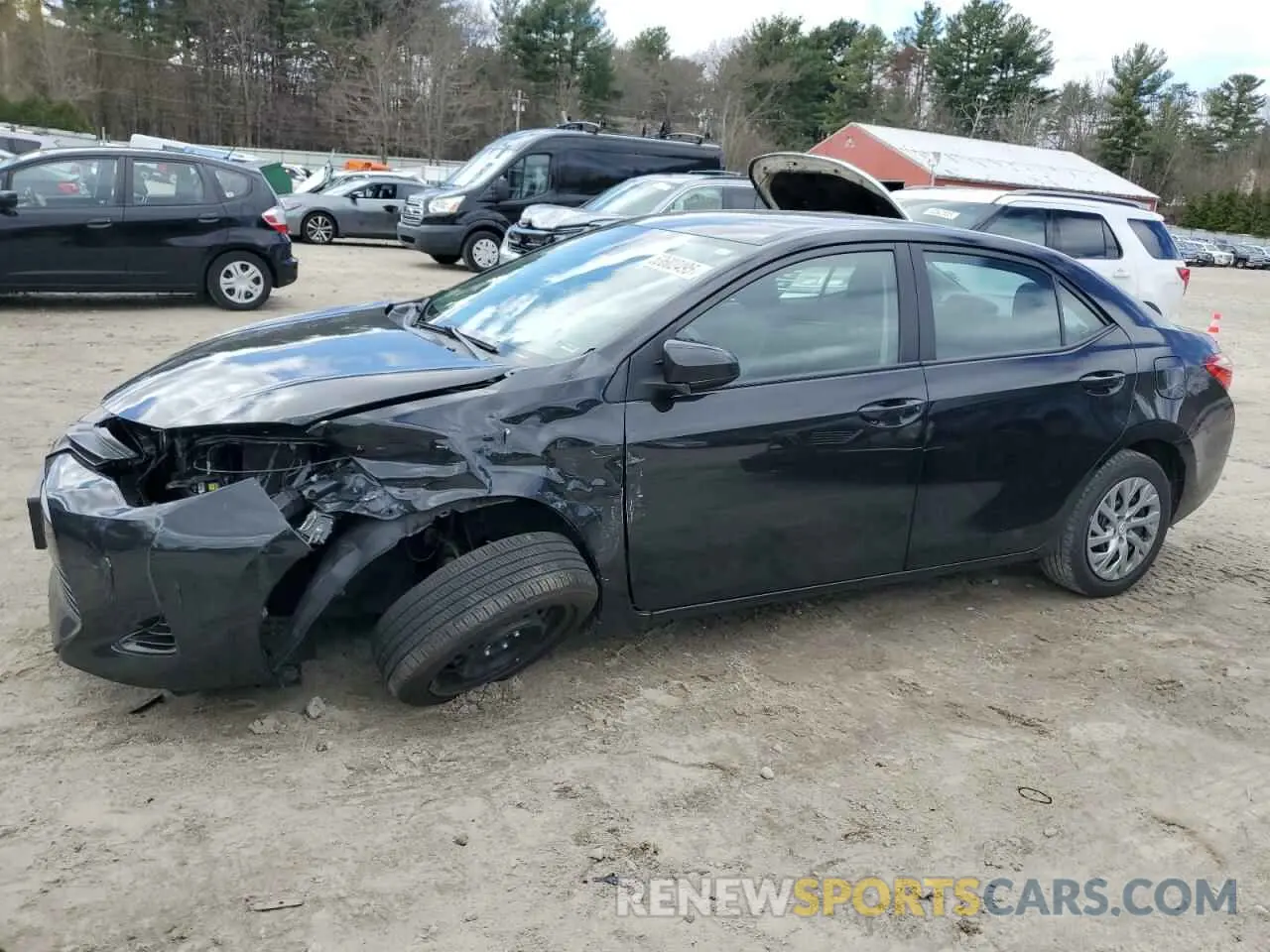 1 Photograph of a damaged car 2T1BURHE8KC145085 TOYOTA COROLLA 2019