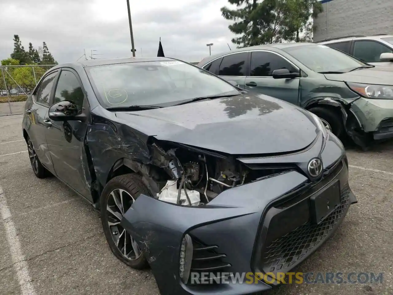 1 Photograph of a damaged car 2T1BURHE8KC148567 TOYOTA COROLLA 2019