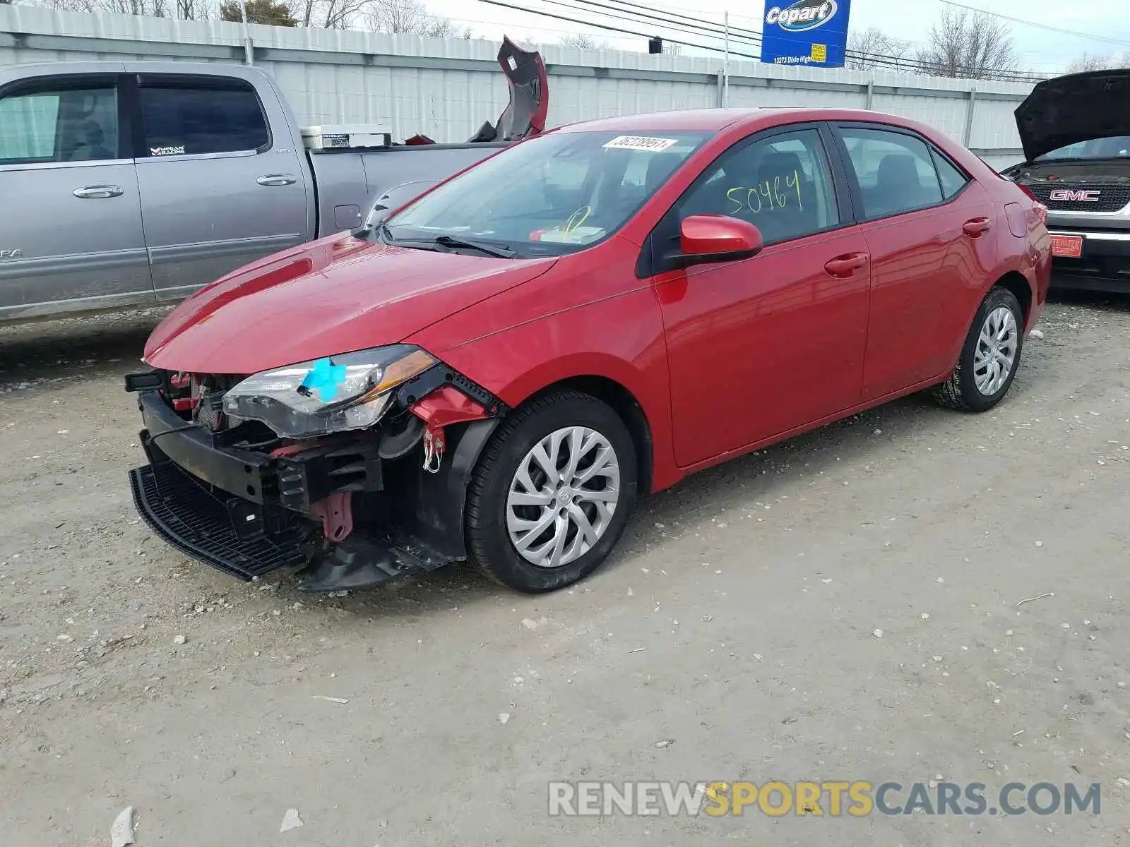 2 Photograph of a damaged car 2T1BURHE8KC149606 TOYOTA COROLLA 2019