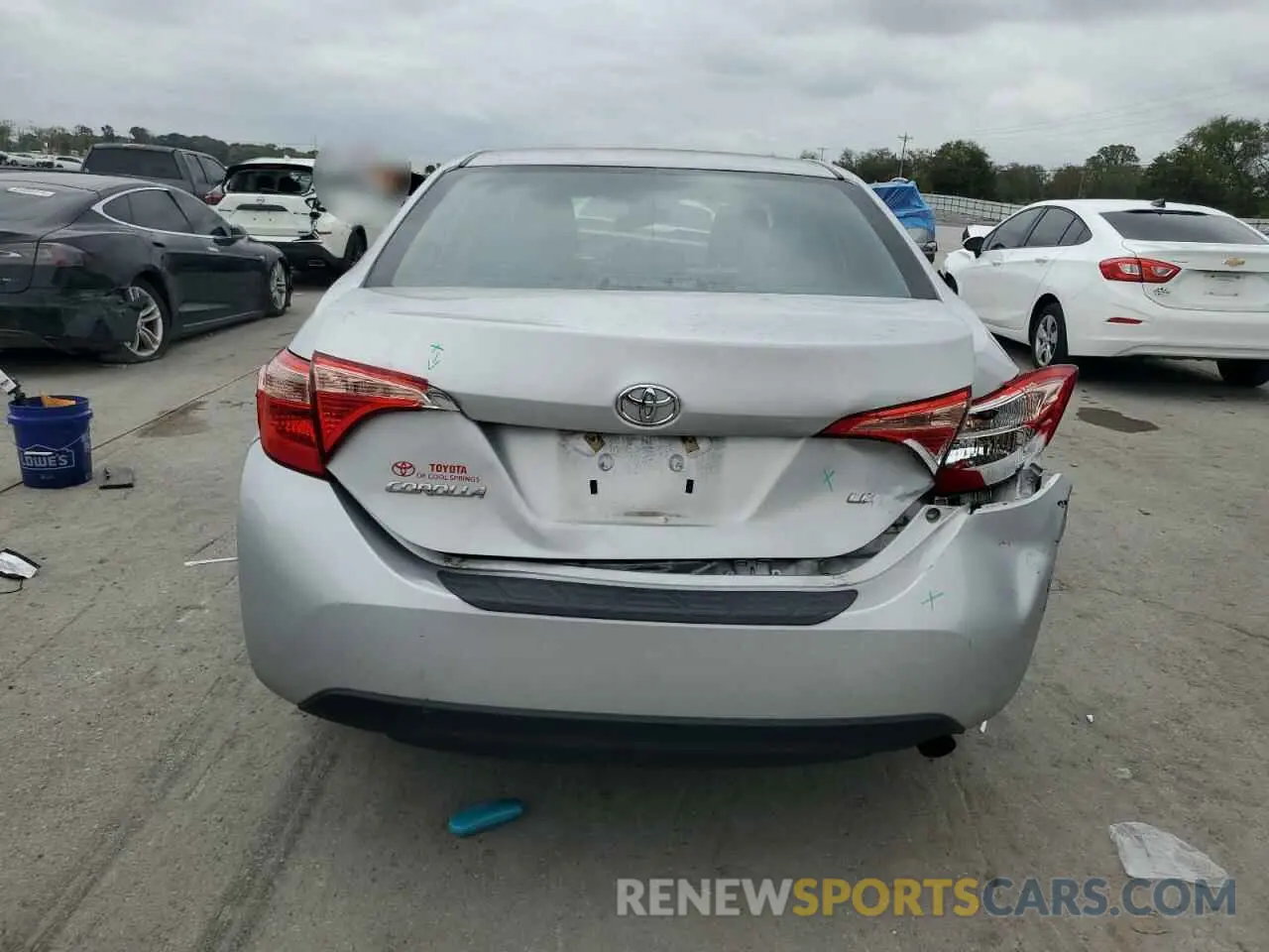 6 Photograph of a damaged car 2T1BURHE8KC153624 TOYOTA COROLLA 2019