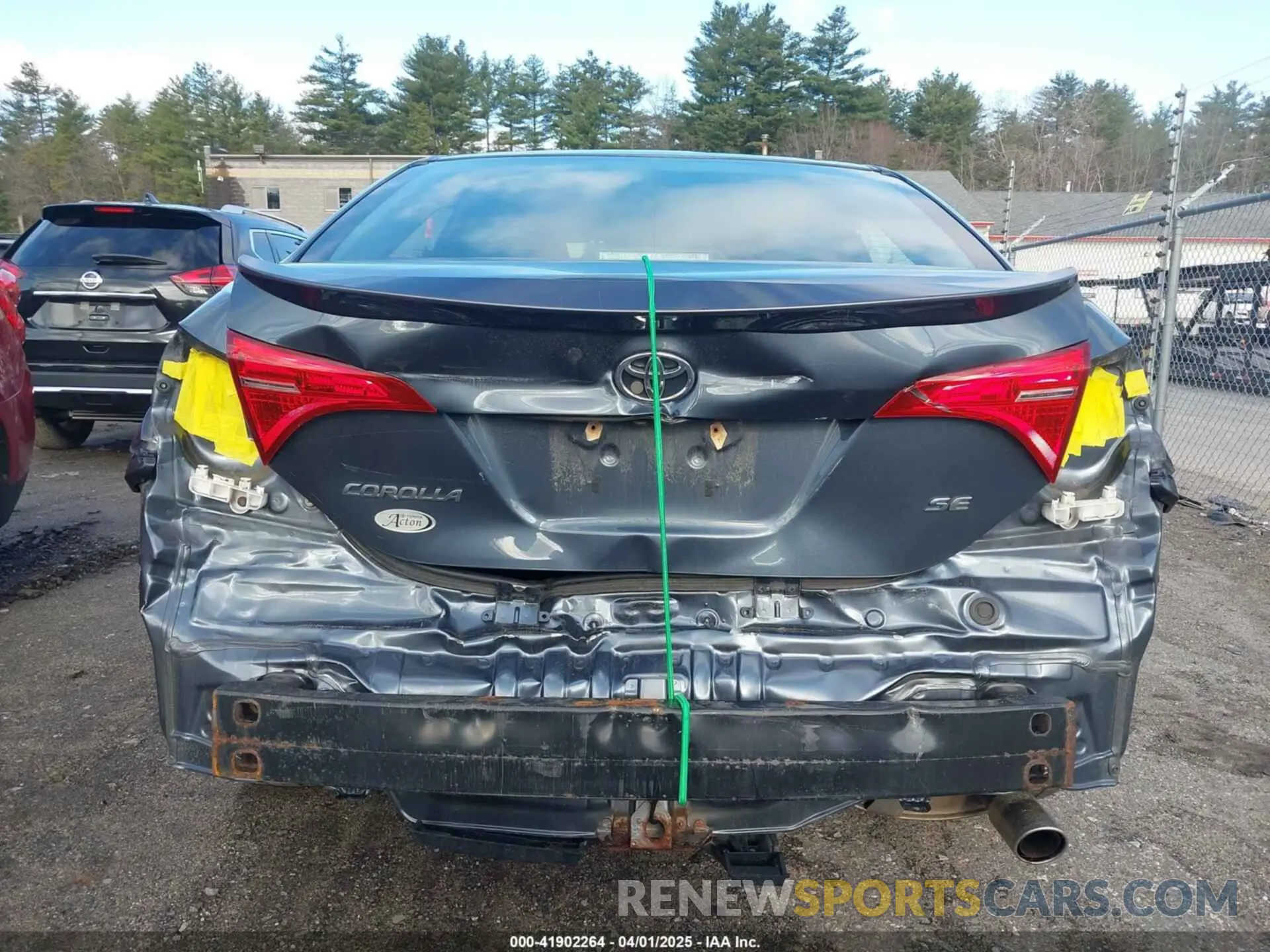 6 Photograph of a damaged car 2T1BURHE8KC155695 TOYOTA COROLLA 2019