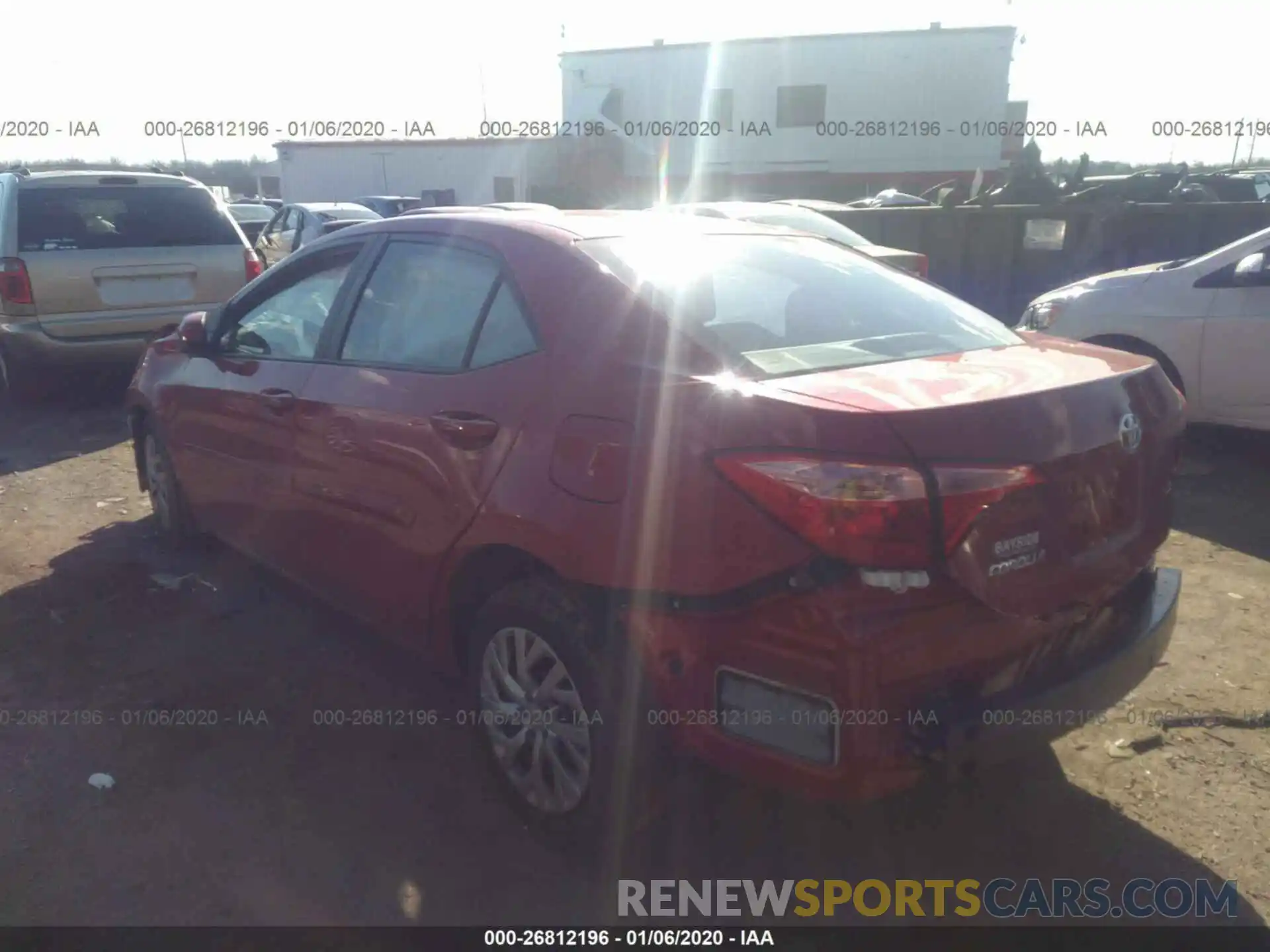 3 Photograph of a damaged car 2T1BURHE8KC177552 TOYOTA COROLLA 2019