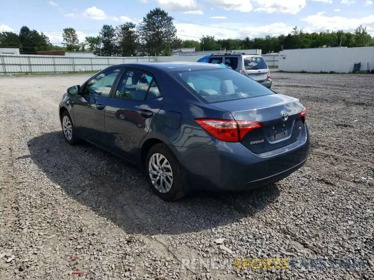 3 Photograph of a damaged car 2T1BURHE8KC180399 TOYOTA COROLLA 2019