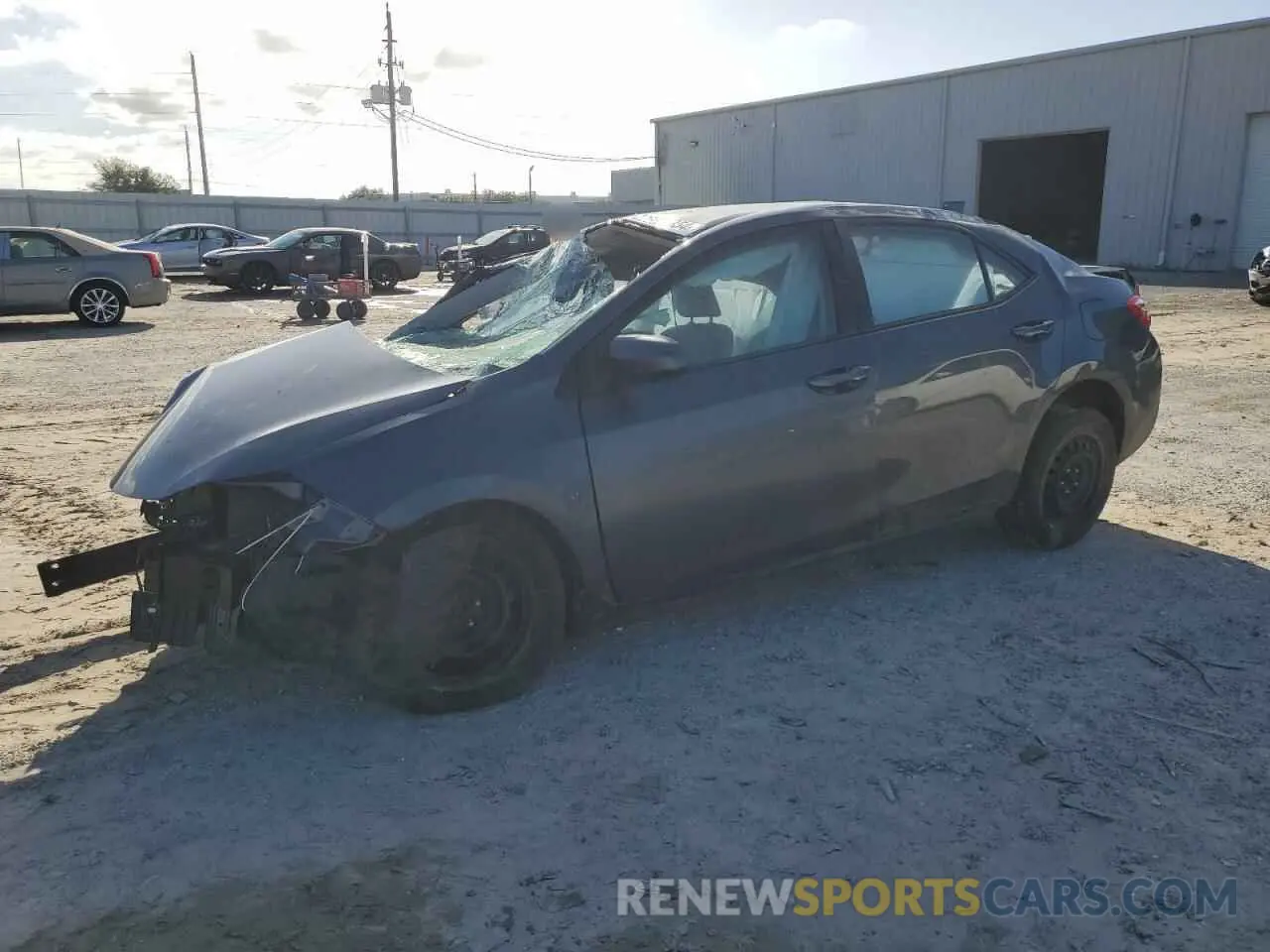 1 Photograph of a damaged car 2T1BURHE8KC188809 TOYOTA COROLLA 2019