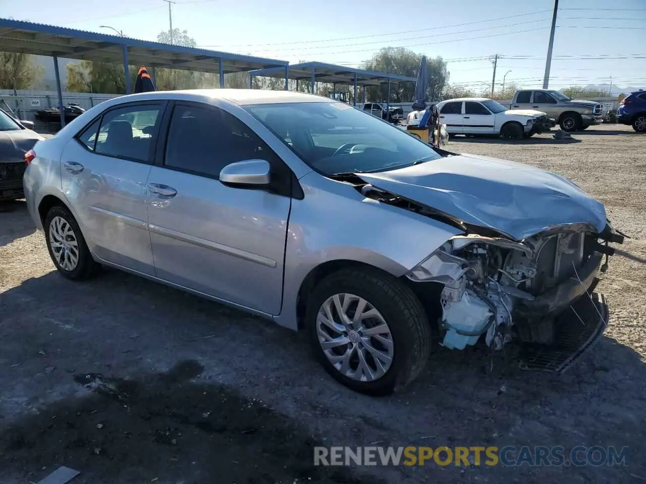 4 Photograph of a damaged car 2T1BURHE8KC189099 TOYOTA COROLLA 2019