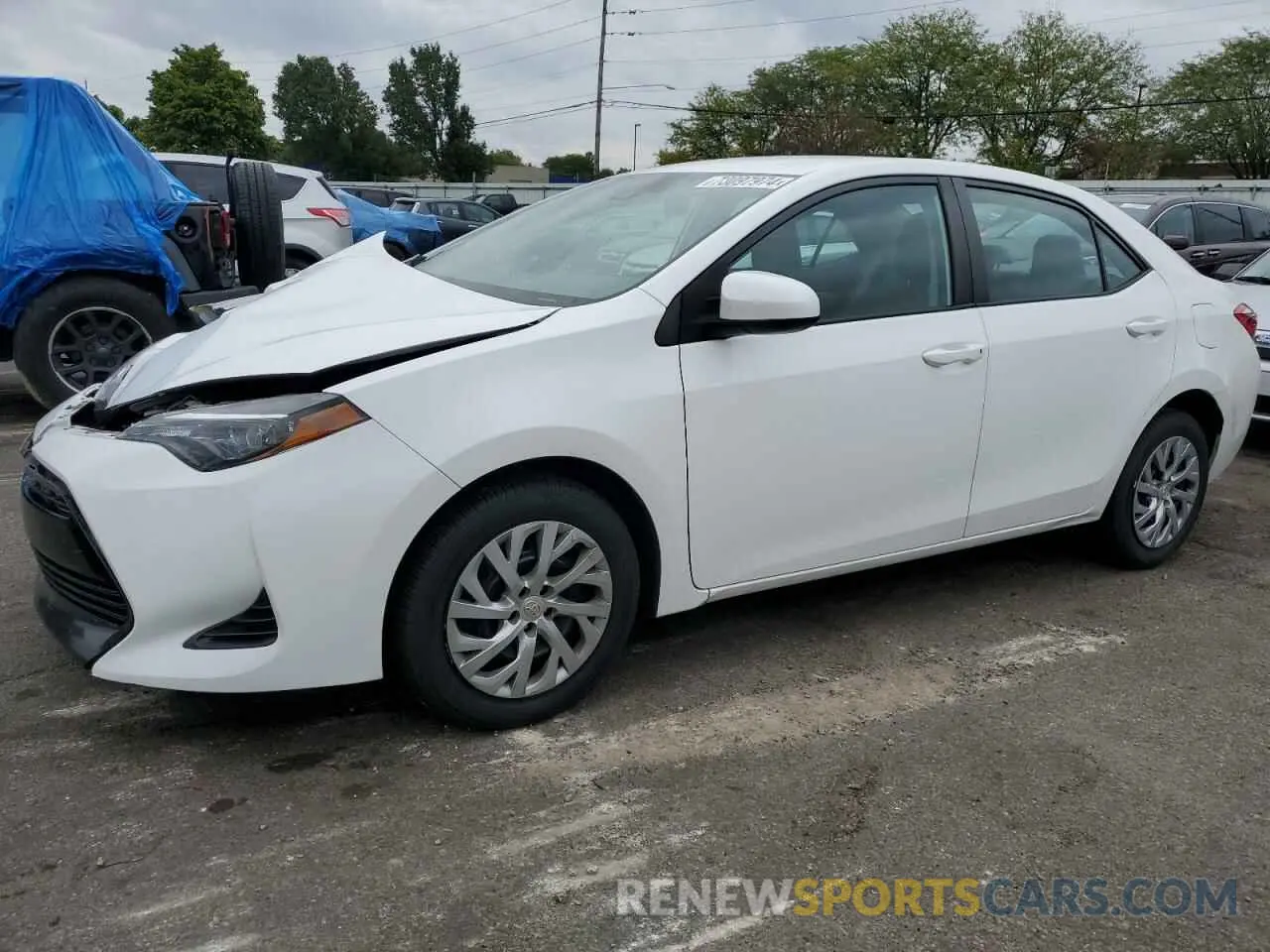 1 Photograph of a damaged car 2T1BURHE8KC202238 TOYOTA COROLLA 2019