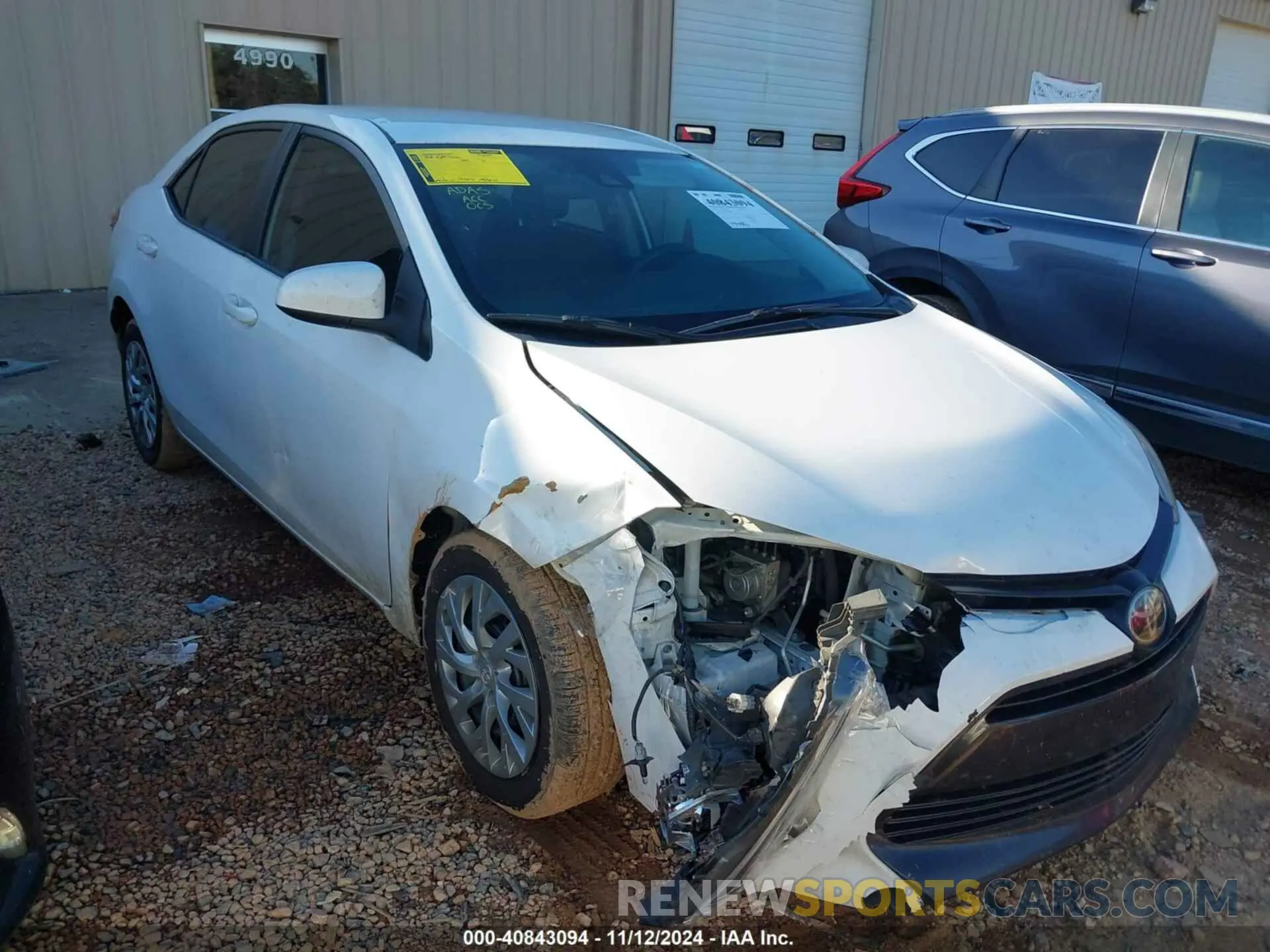 1 Photograph of a damaged car 2T1BURHE8KC203468 TOYOTA COROLLA 2019