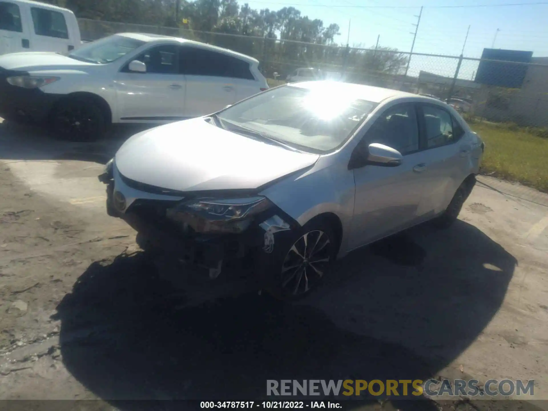 2 Photograph of a damaged car 2T1BURHE8KC203762 TOYOTA COROLLA 2019