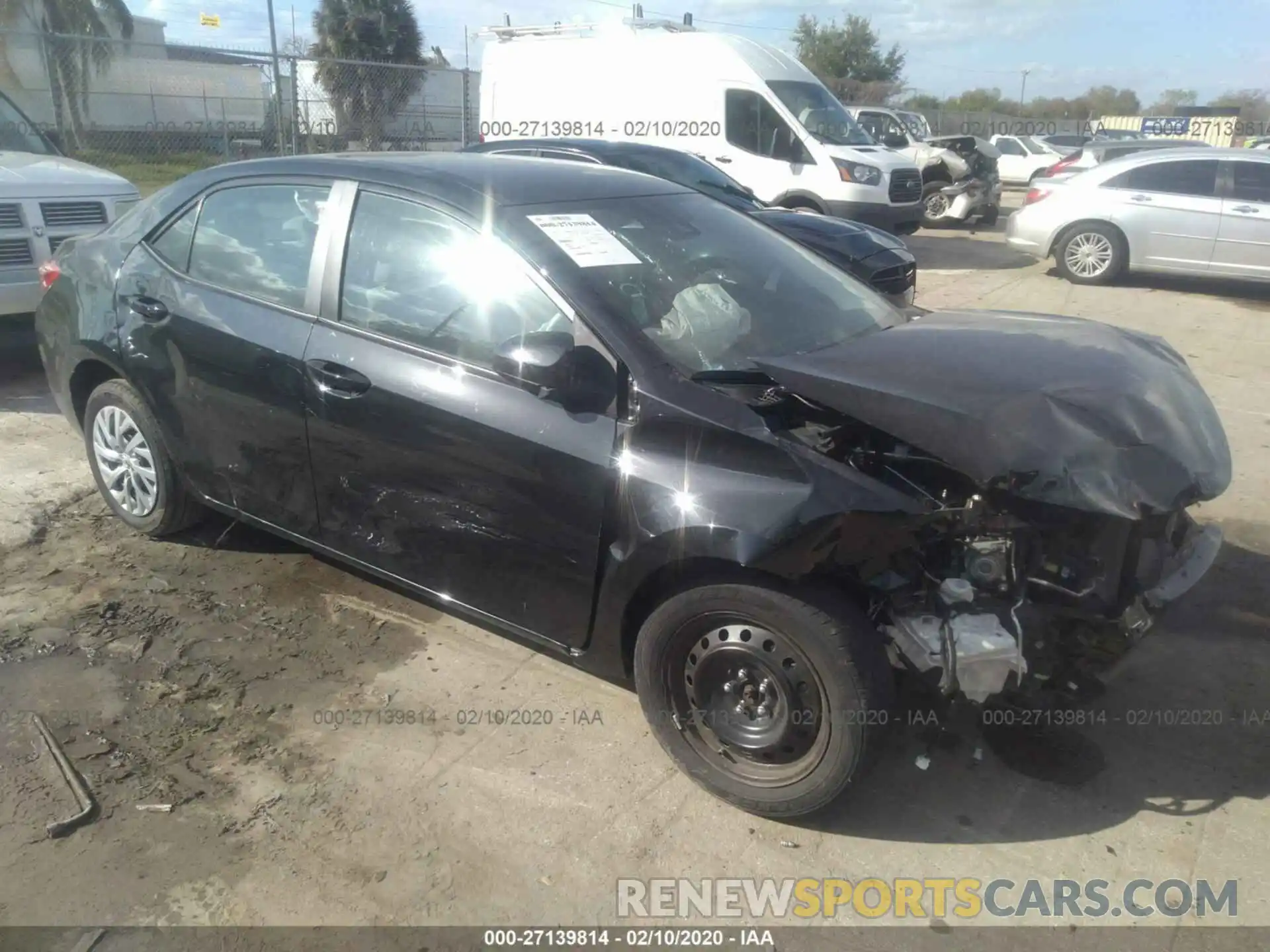 1 Photograph of a damaged car 2T1BURHE8KC207195 TOYOTA COROLLA 2019