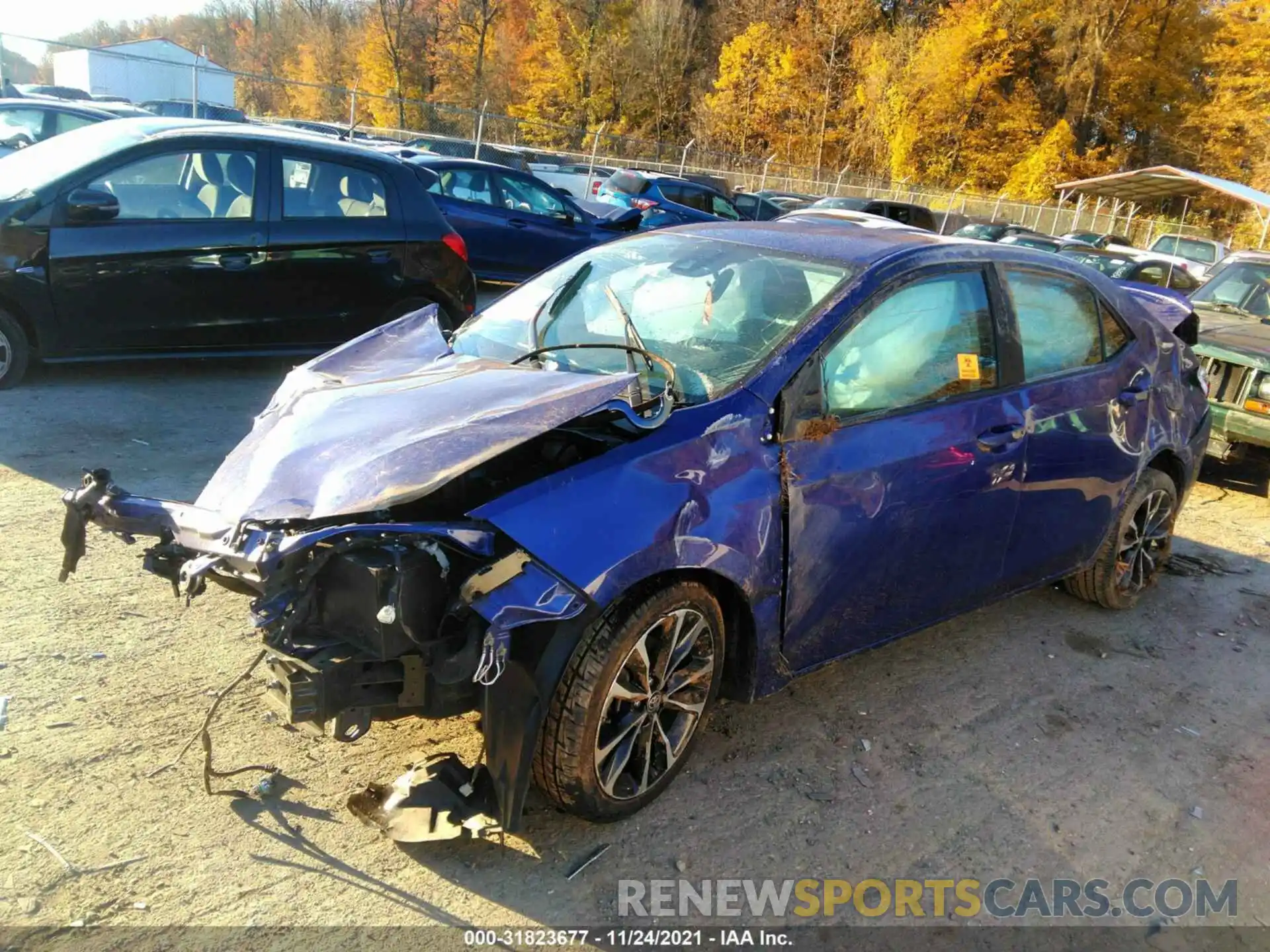 2 Photograph of a damaged car 2T1BURHE8KC214003 TOYOTA COROLLA 2019