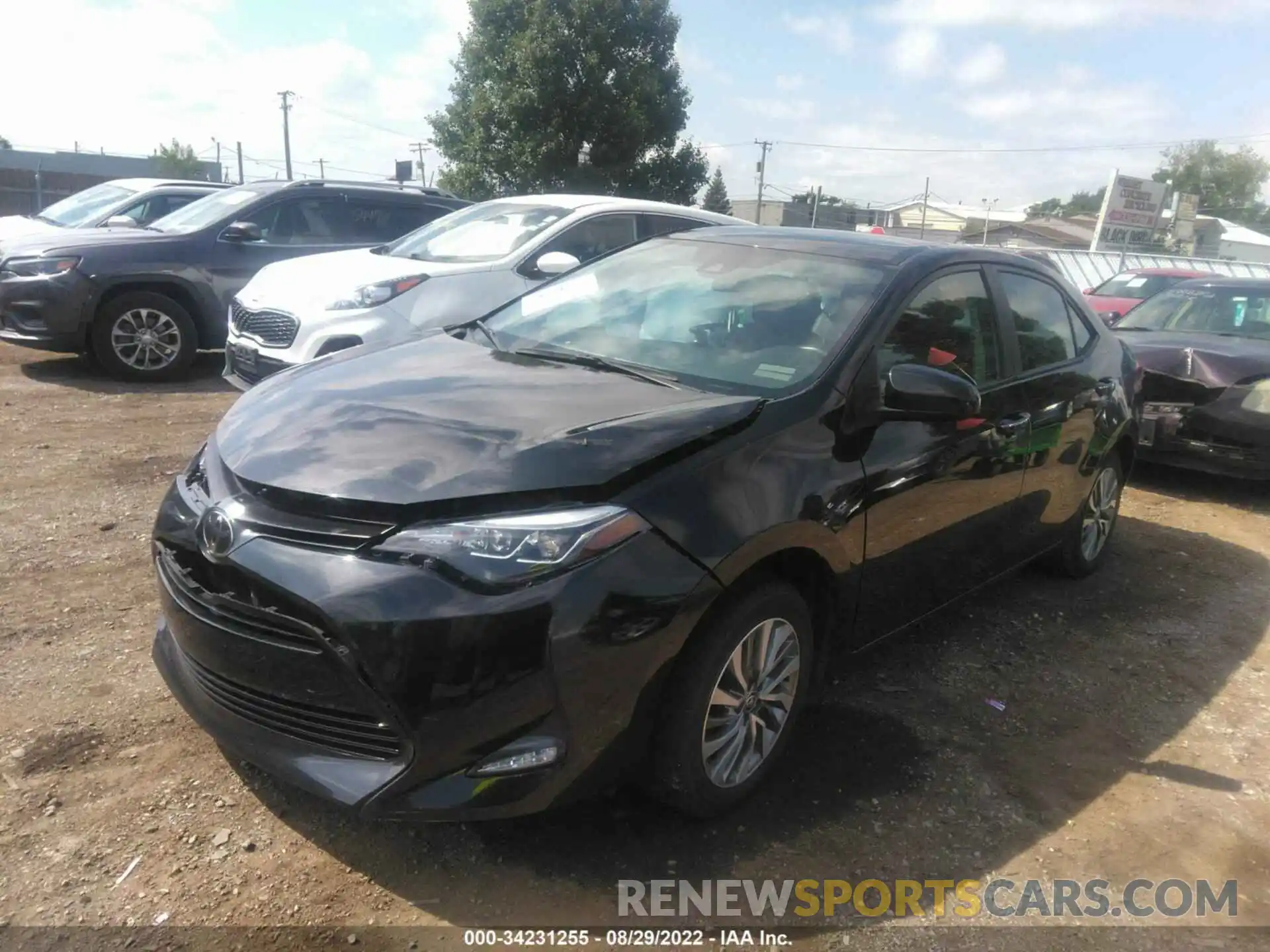 2 Photograph of a damaged car 2T1BURHE8KC216883 TOYOTA COROLLA 2019