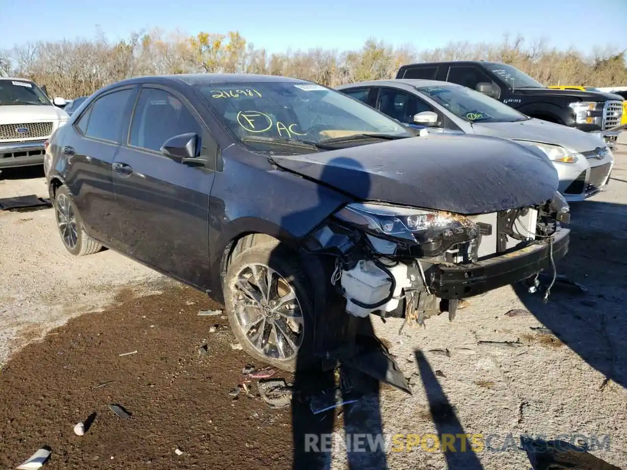 1 Photograph of a damaged car 2T1BURHE8KC216981 TOYOTA COROLLA 2019