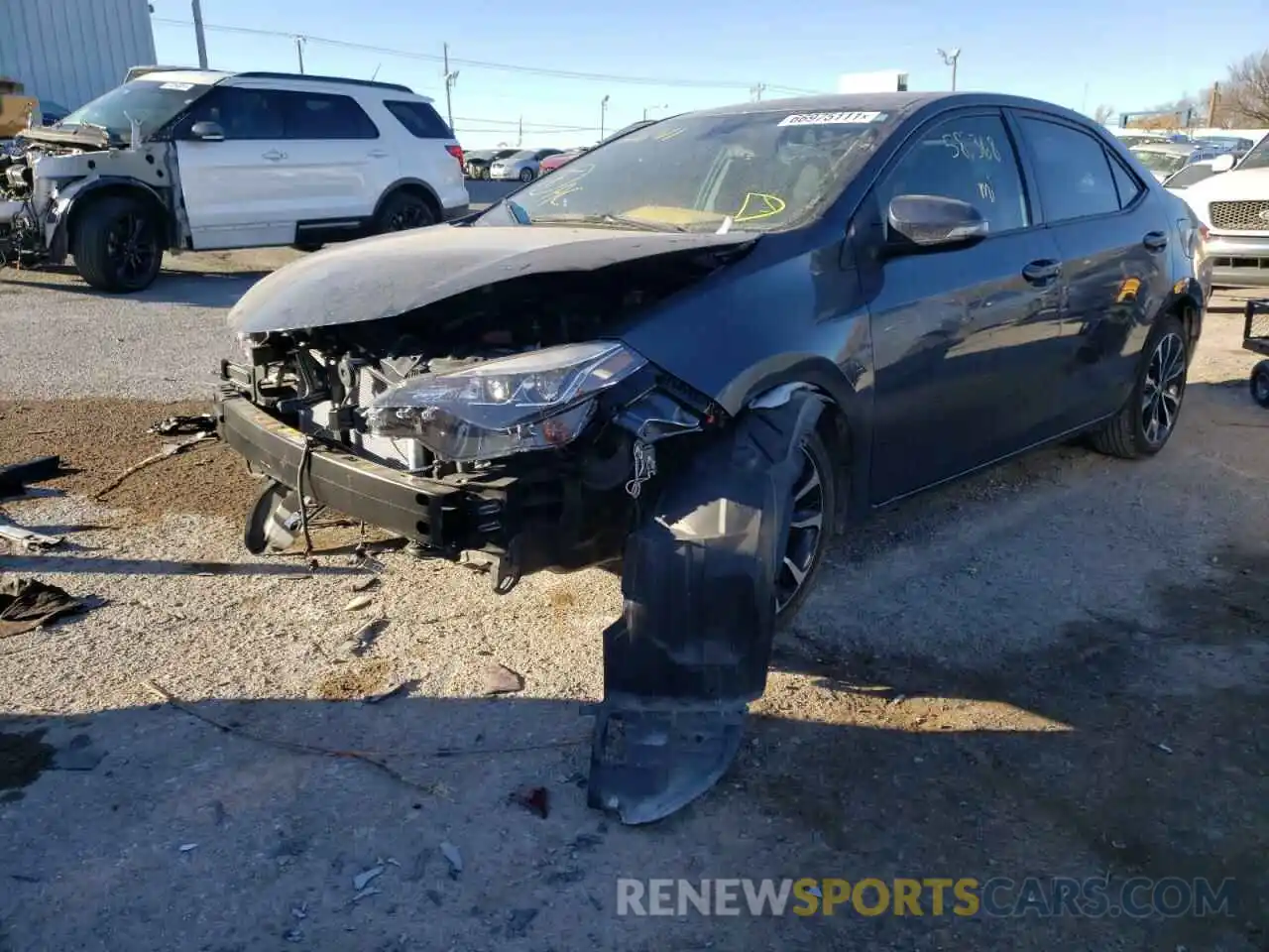 2 Photograph of a damaged car 2T1BURHE8KC216981 TOYOTA COROLLA 2019