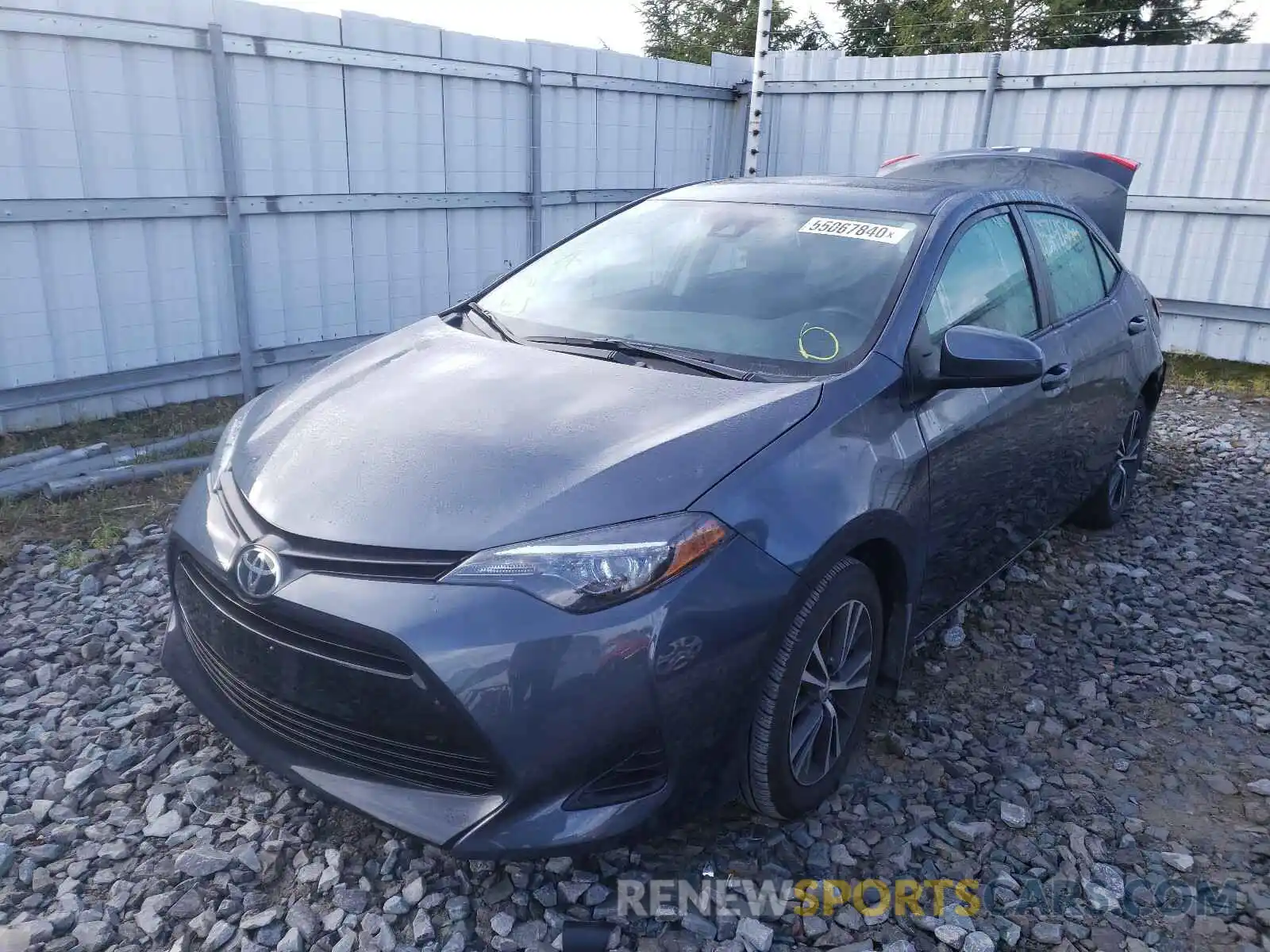 2 Photograph of a damaged car 2T1BURHE8KC220187 TOYOTA COROLLA 2019