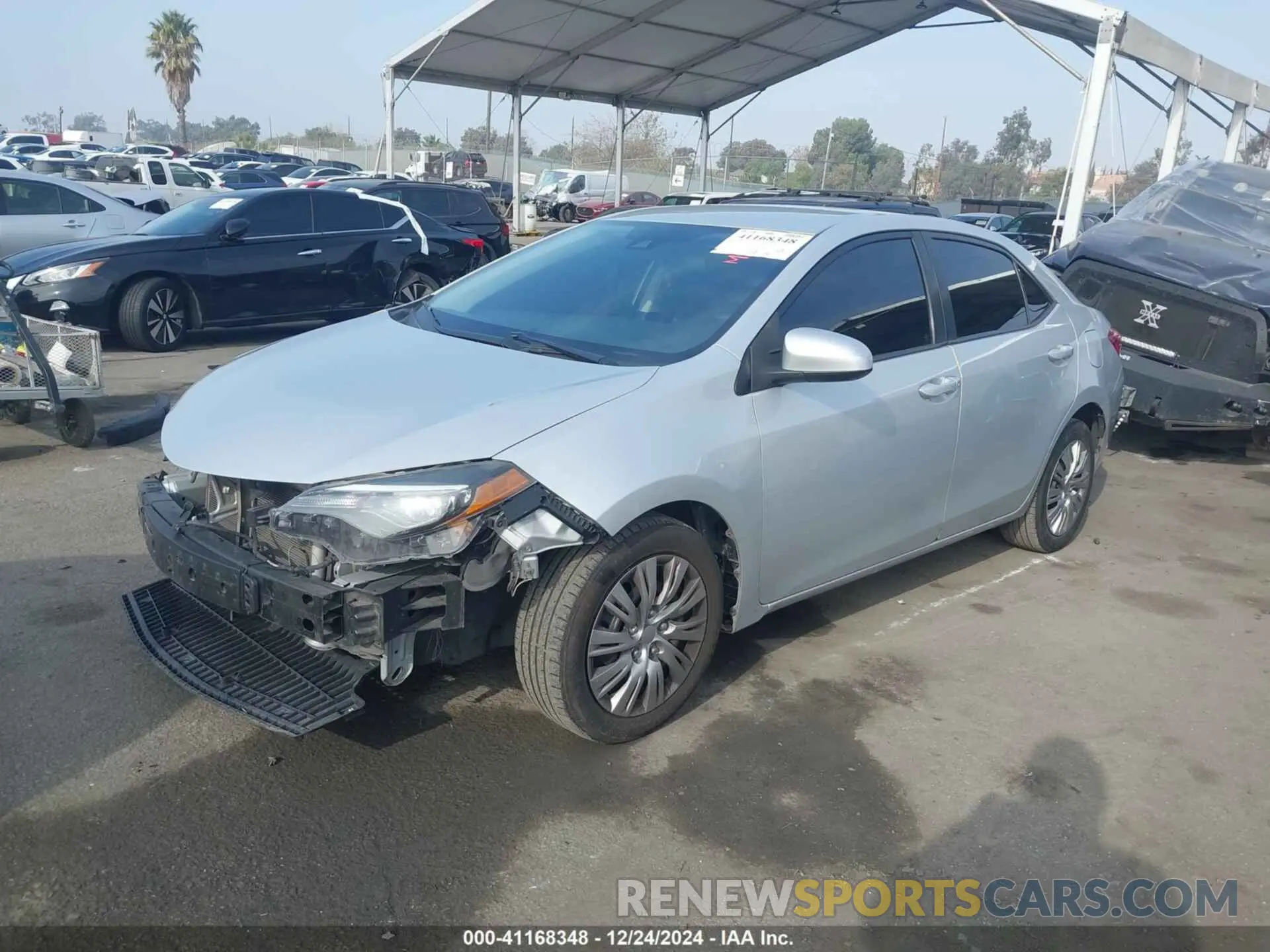 2 Photograph of a damaged car 2T1BURHE8KC226104 TOYOTA COROLLA 2019