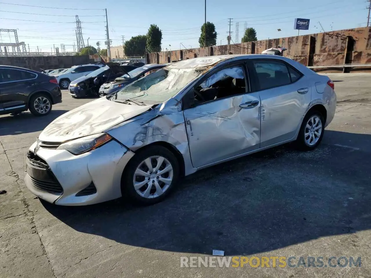 1 Photograph of a damaged car 2T1BURHE8KC229519 TOYOTA COROLLA 2019