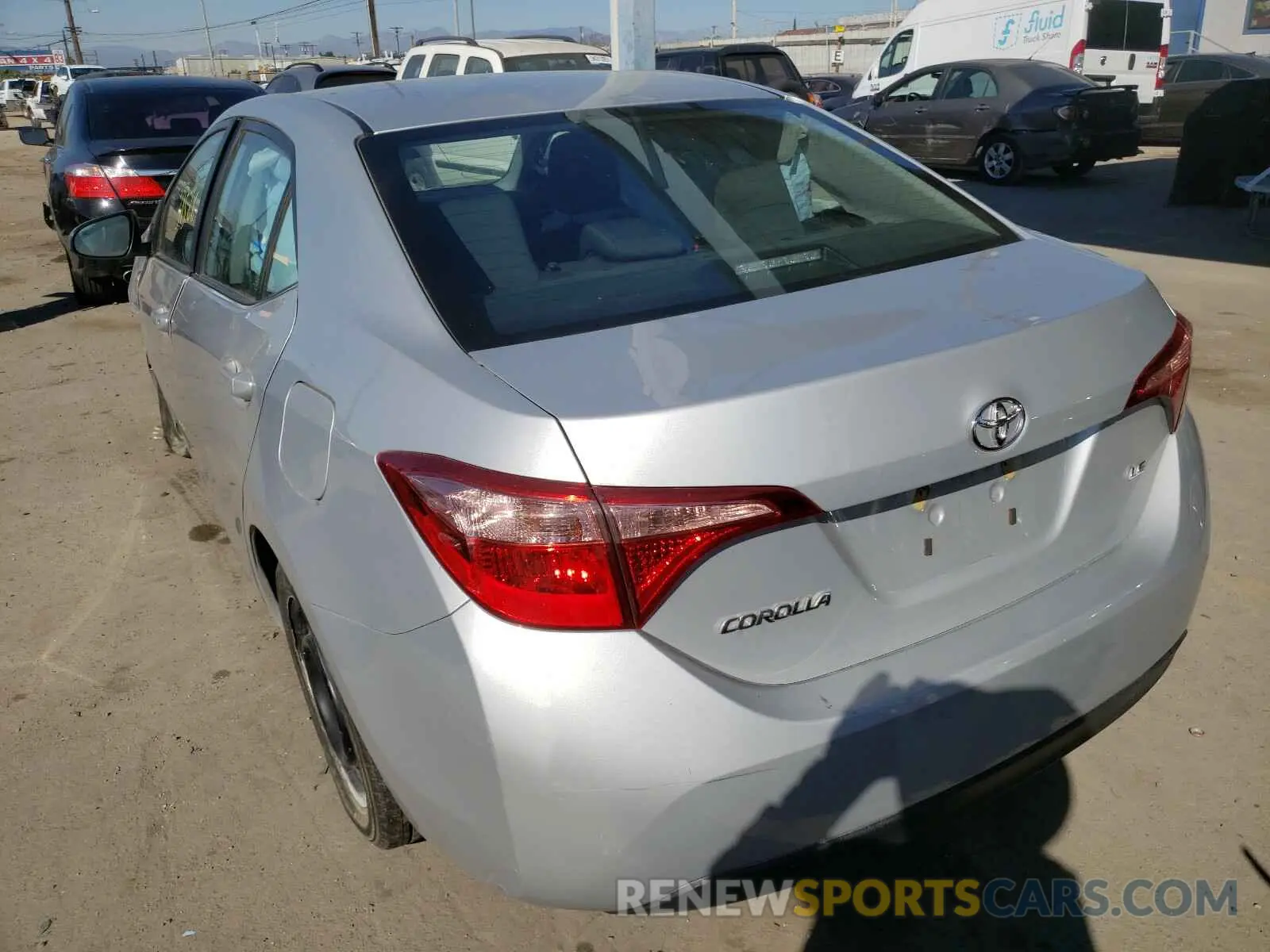 3 Photograph of a damaged car 2T1BURHE8KC230248 TOYOTA COROLLA 2019