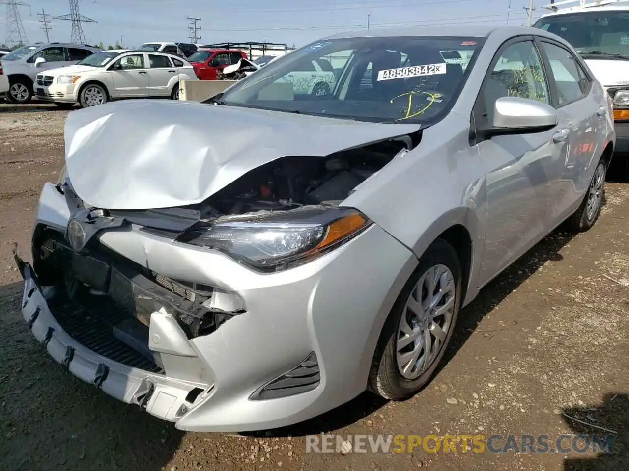 2 Photograph of a damaged car 2T1BURHE8KC236387 TOYOTA COROLLA 2019