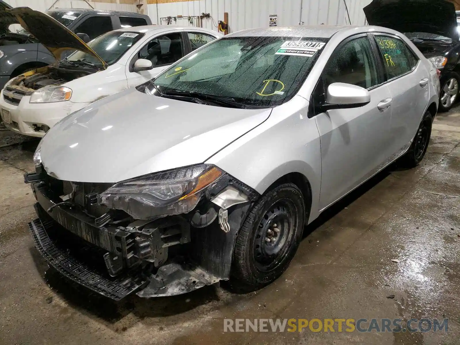 2 Photograph of a damaged car 2T1BURHE8KC236809 TOYOTA COROLLA 2019