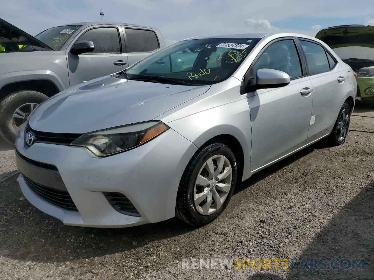 1 Photograph of a damaged car 2T1BURHE9GC685293 TOYOTA COROLLA 2019