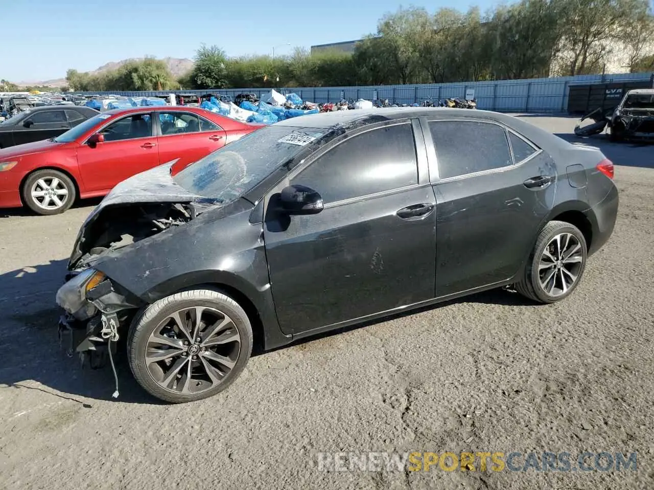 1 Photograph of a damaged car 2T1BURHE9KC127291 TOYOTA COROLLA 2019