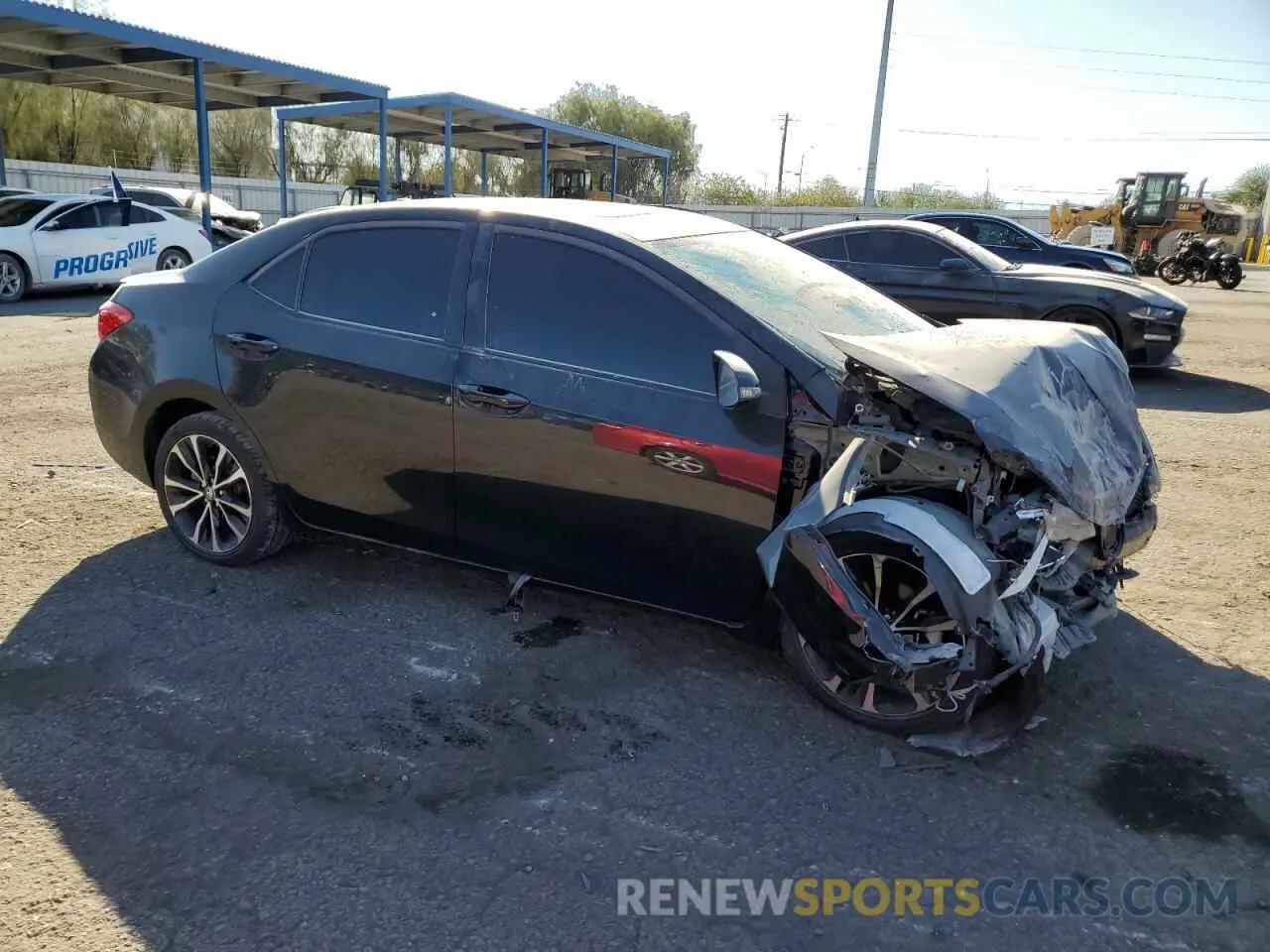 4 Photograph of a damaged car 2T1BURHE9KC127291 TOYOTA COROLLA 2019