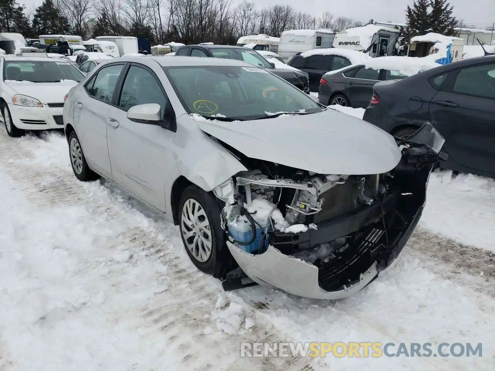 1 Photograph of a damaged car 2T1BURHE9KC127579 TOYOTA COROLLA 2019