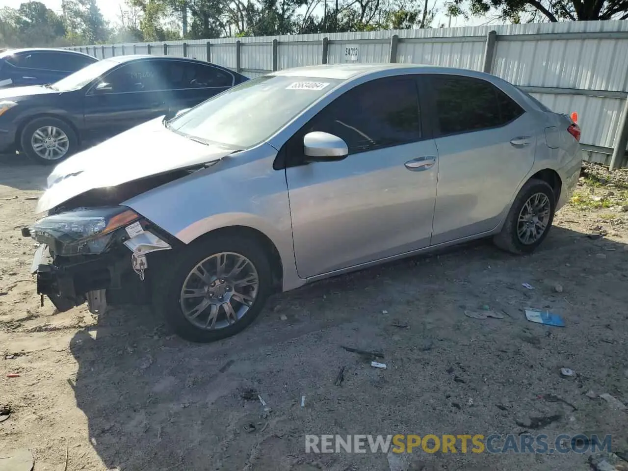 1 Photograph of a damaged car 2T1BURHE9KC130546 TOYOTA COROLLA 2019