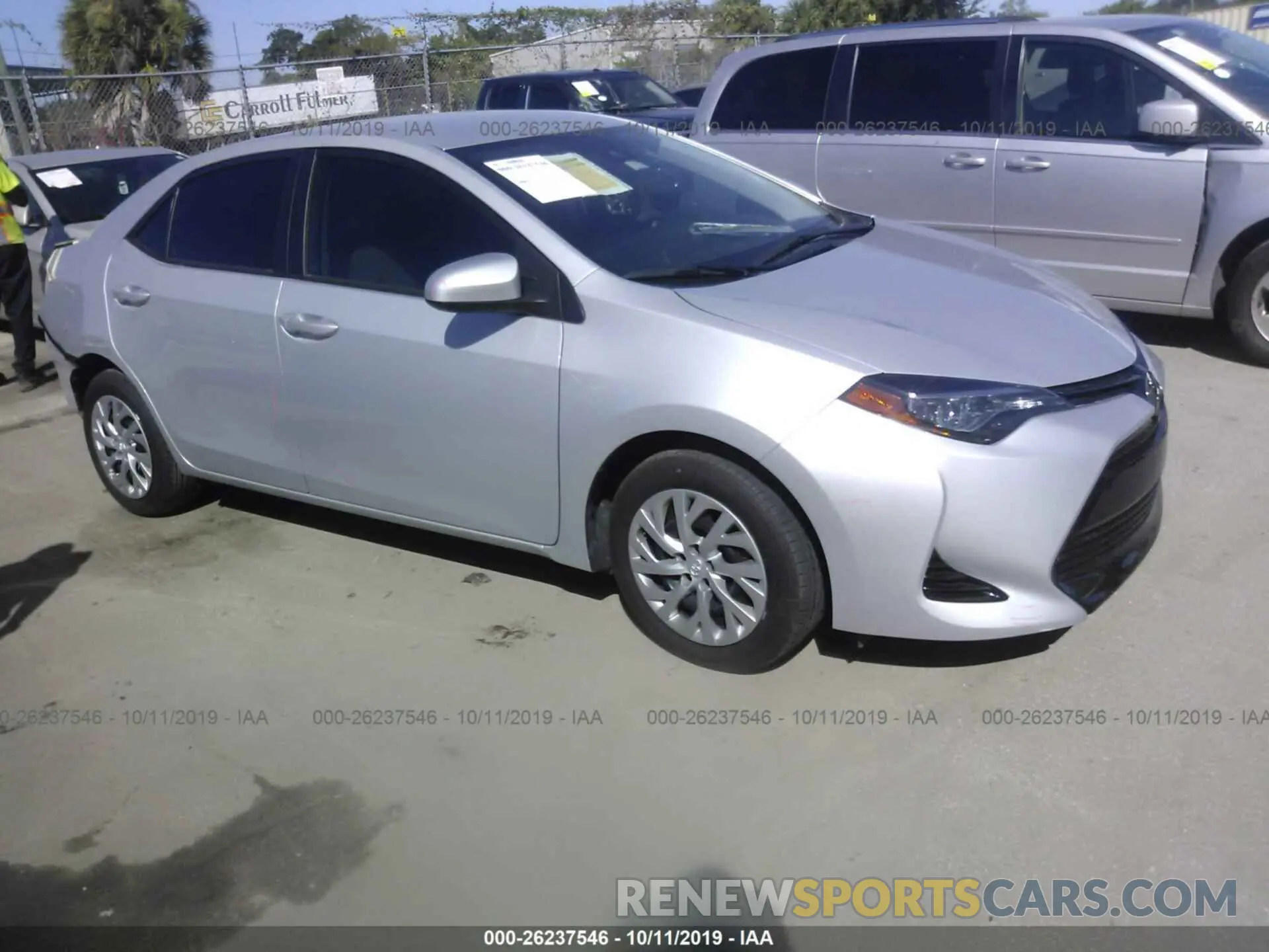 1 Photograph of a damaged car 2T1BURHE9KC133625 TOYOTA COROLLA 2019